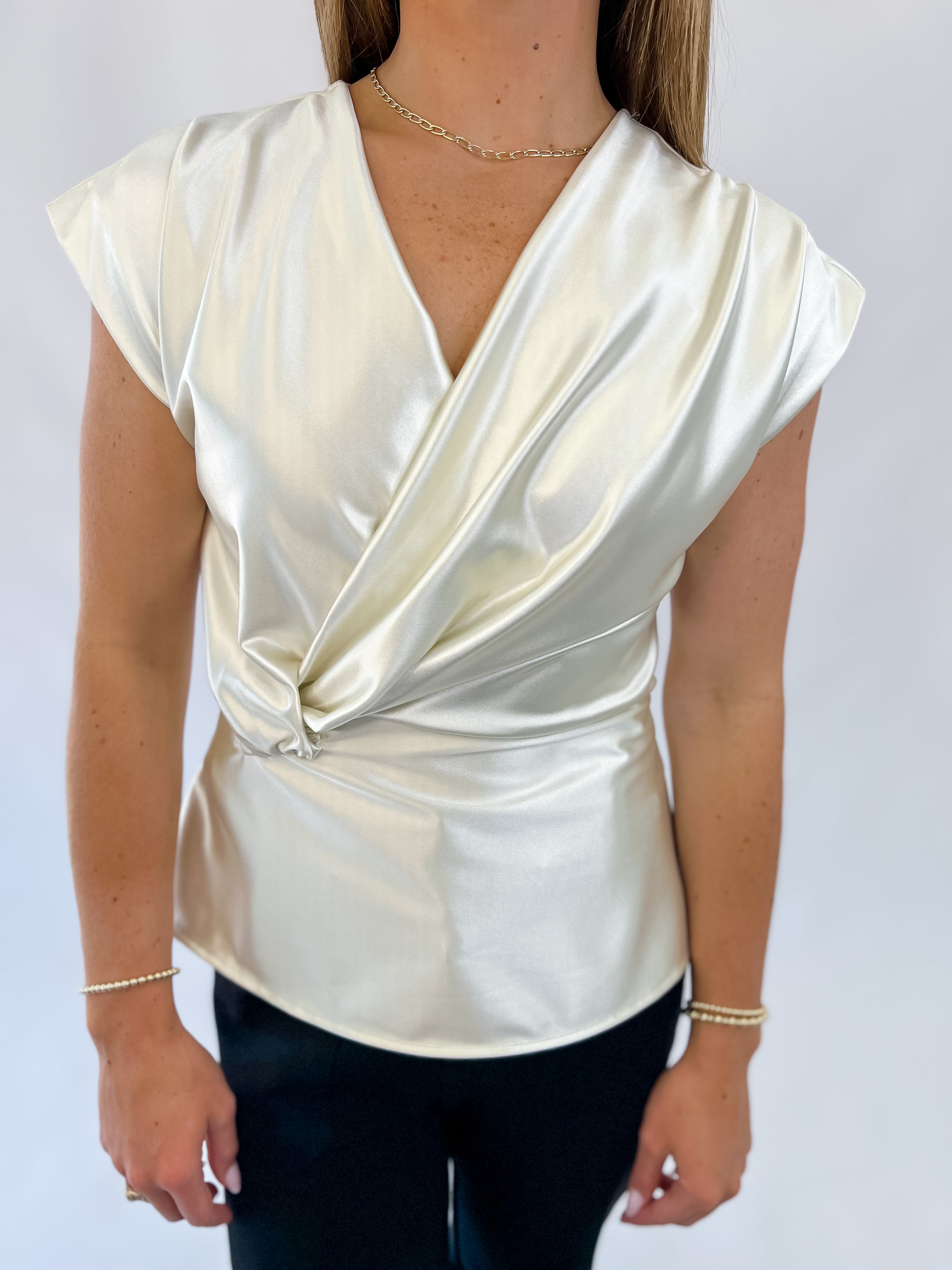 The Valencia Blouse - Ivory