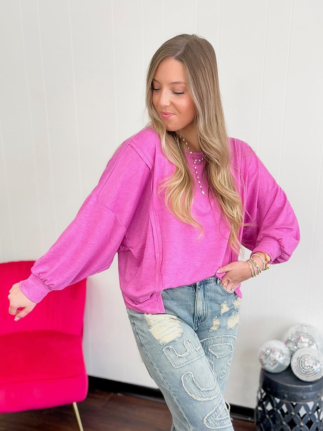 Soft and Lovely Pink Top (Also in Plus)