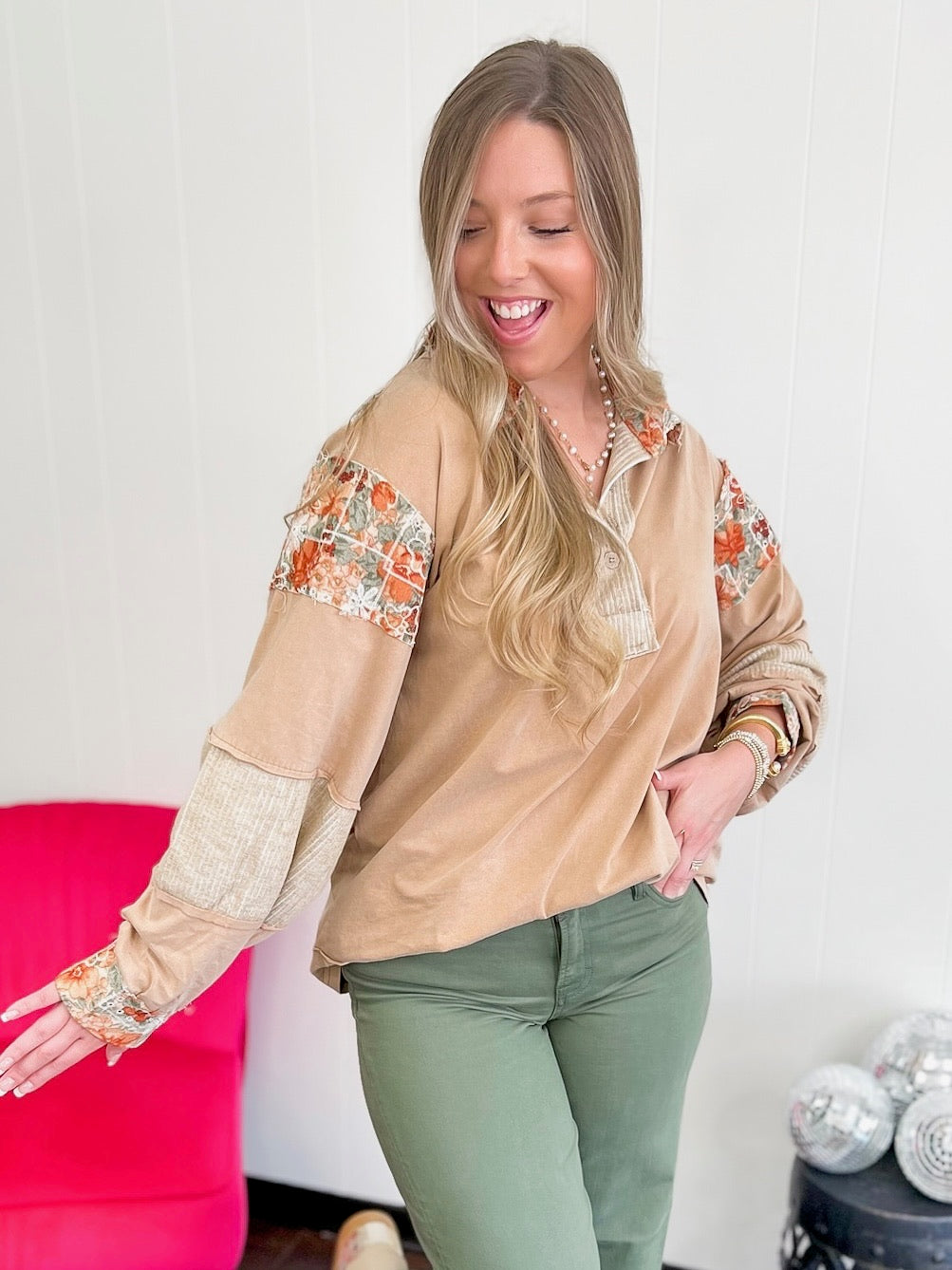 Rustic Sunset Oversized Top