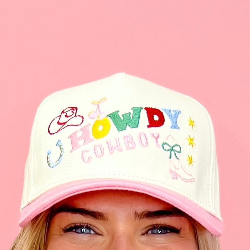 Howdy Cowboy Canvas Cap