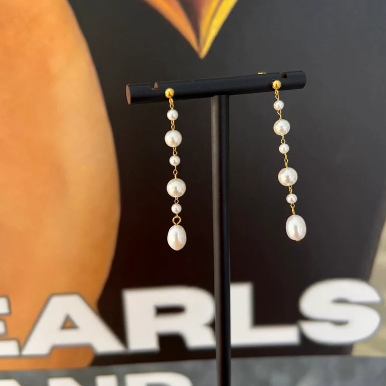 Long Pearl Earrings