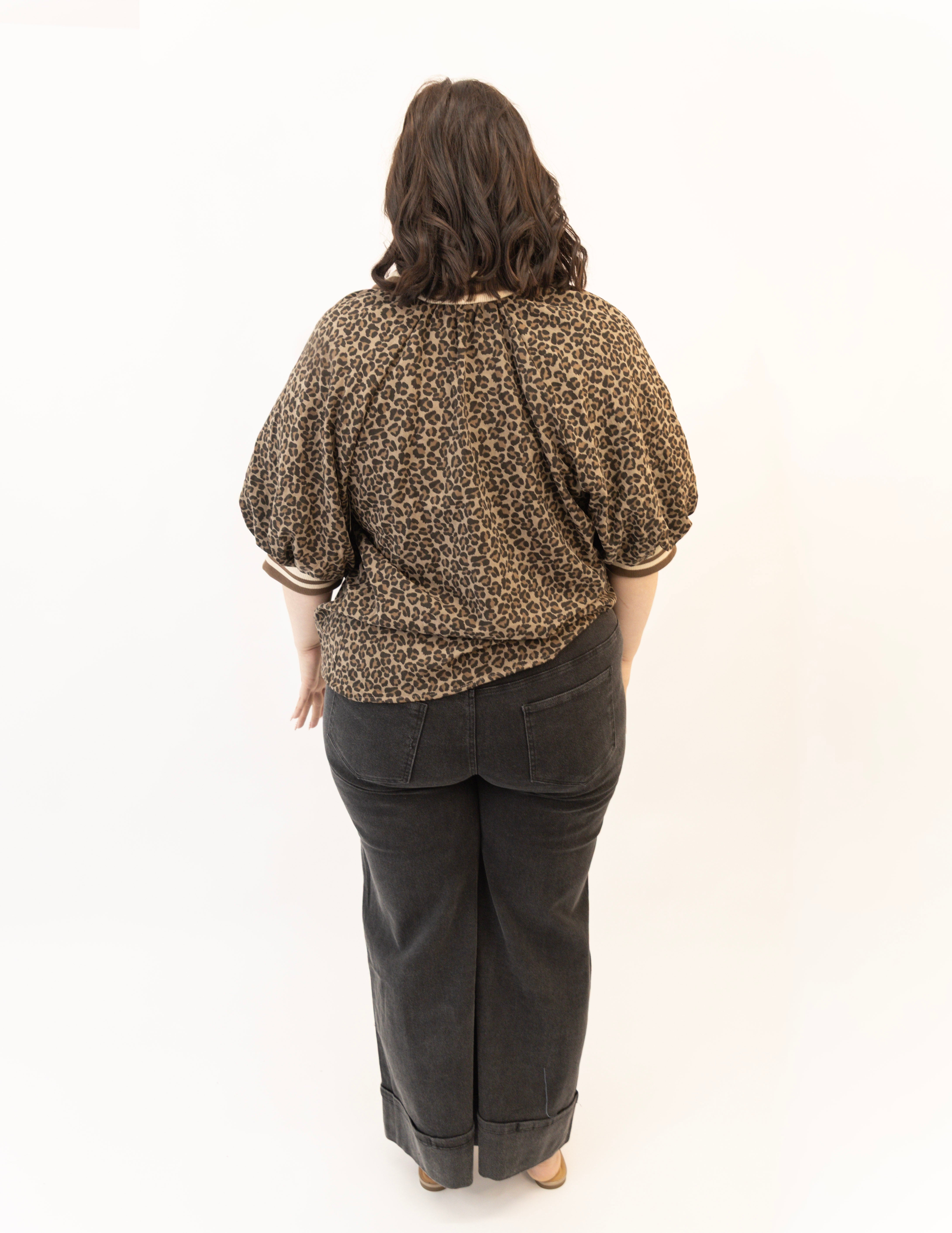 Plus Fall Thicket Leopard Top