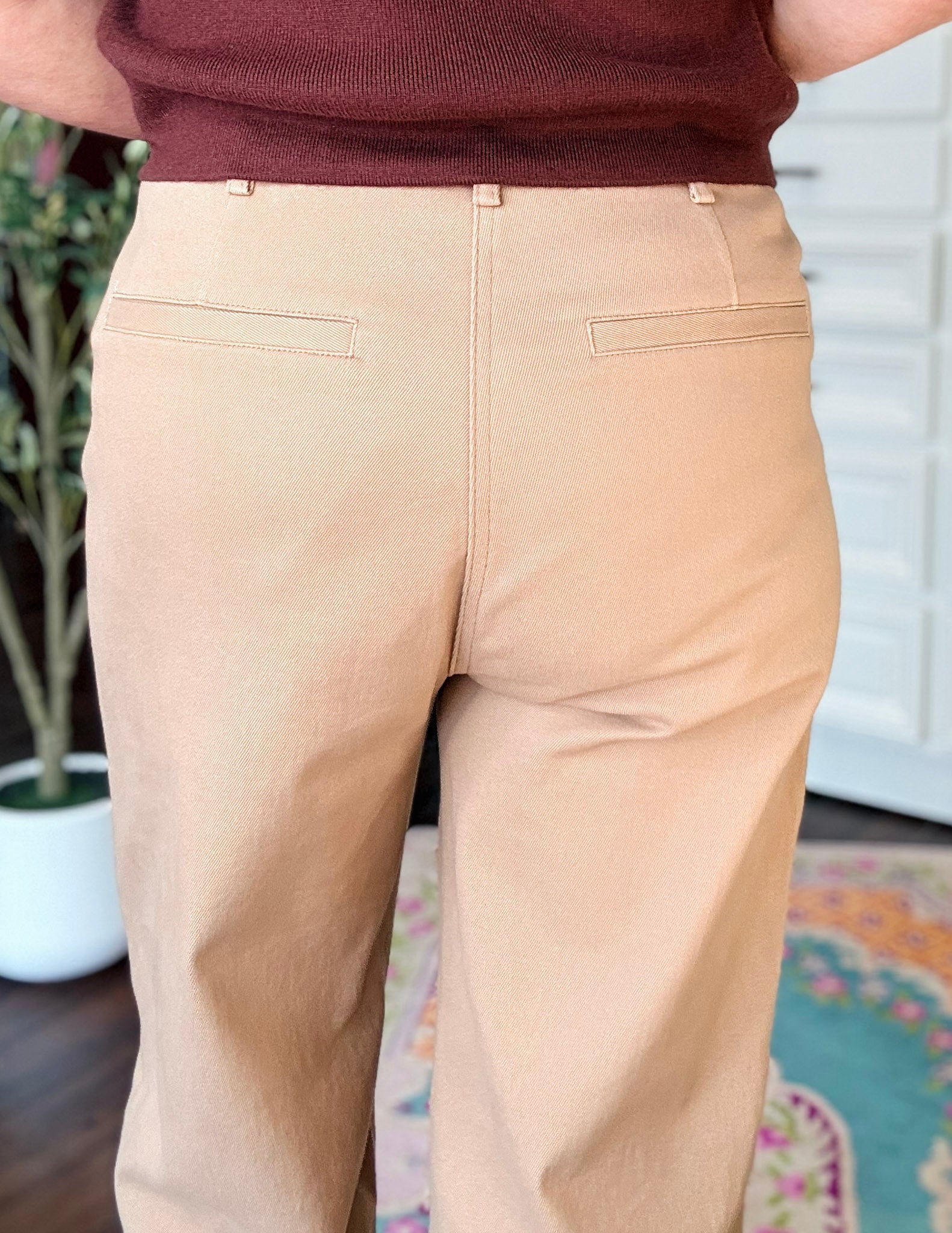 Gingerbread Trim Pant - Camel