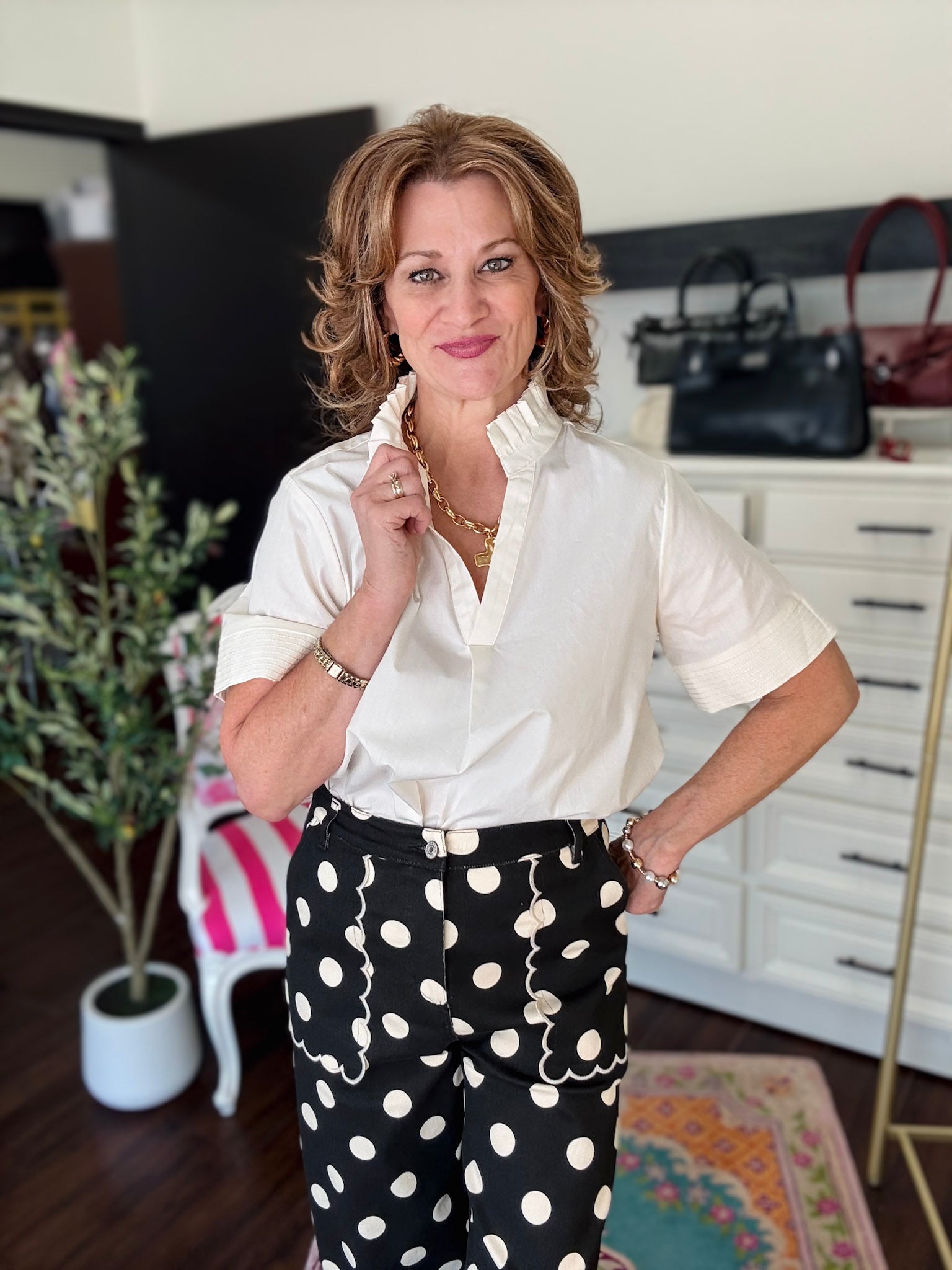 Classic Style Top - Ecru