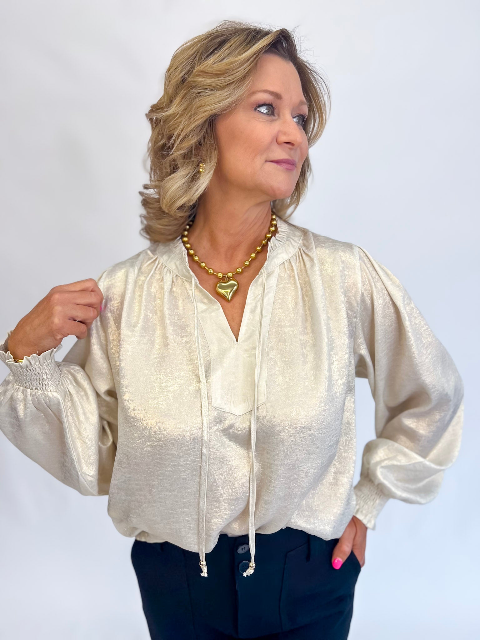 Golden Radiance Blouse