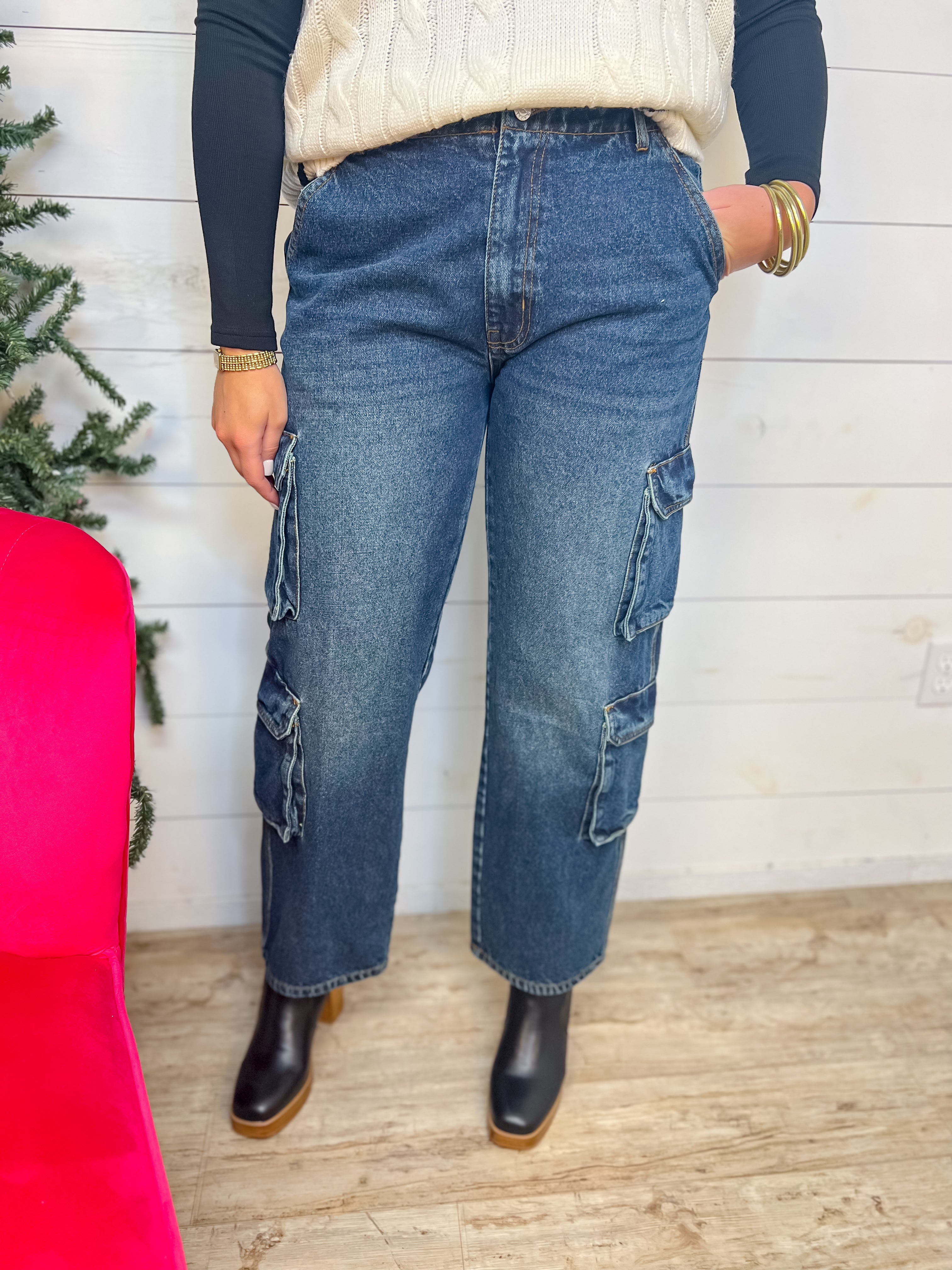 Kate Double Pocket Cargo Jeans