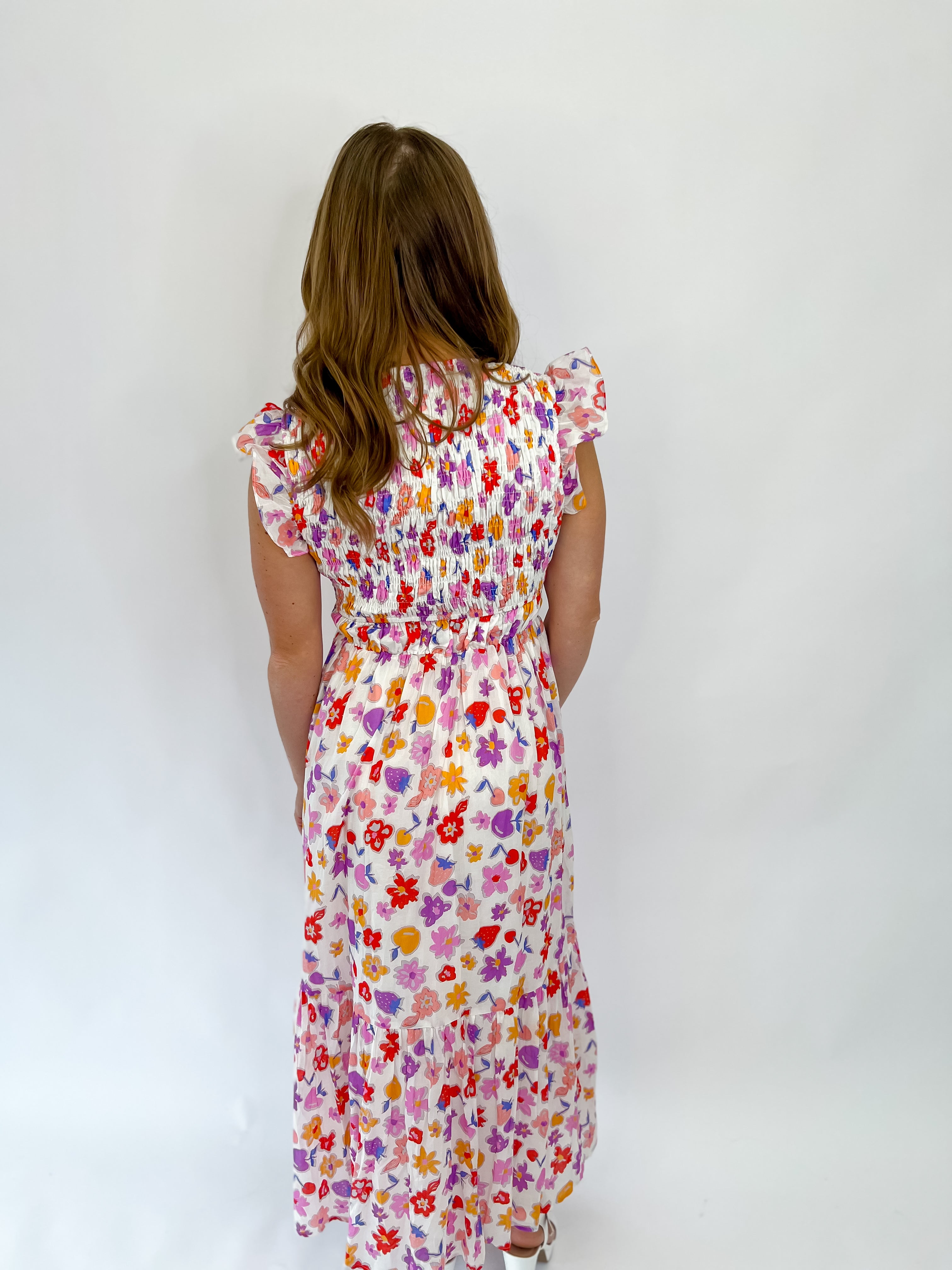 Spring Season White Midi Dress