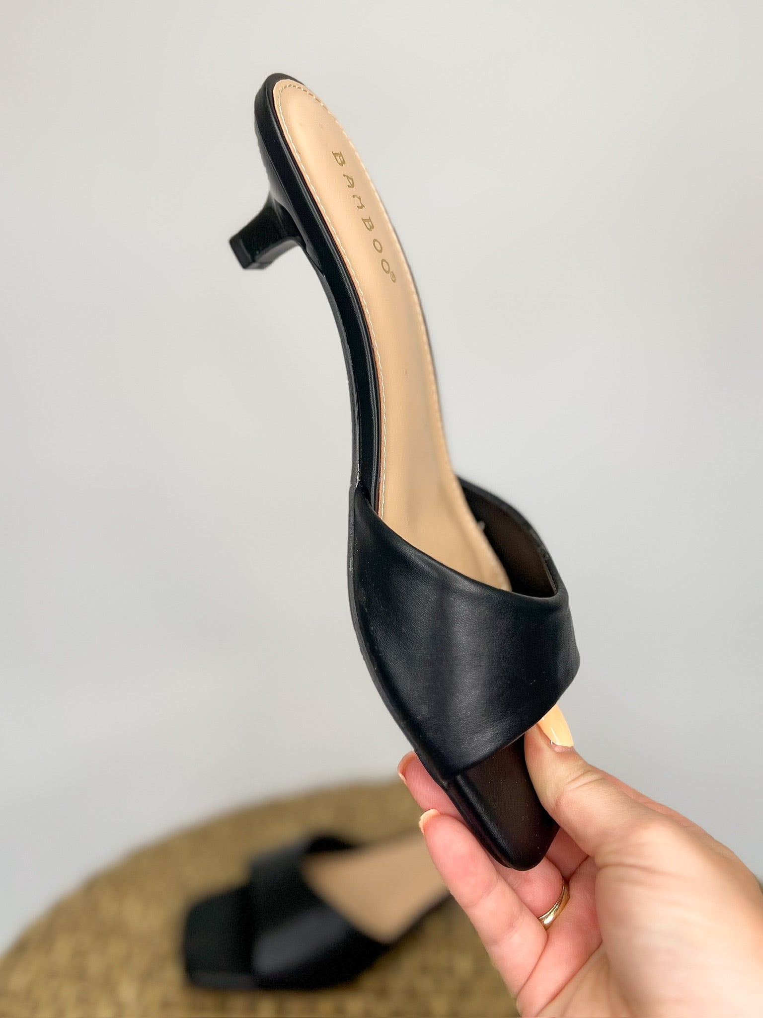 Brat-09 Slide Heel - Black