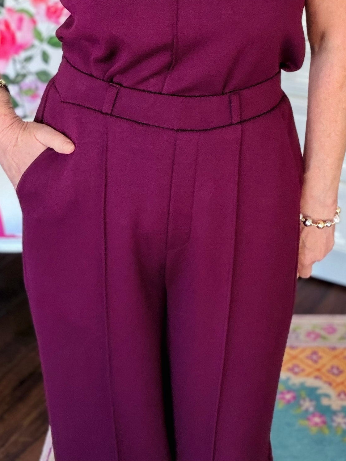 The Classic Trouser - Burgundy
