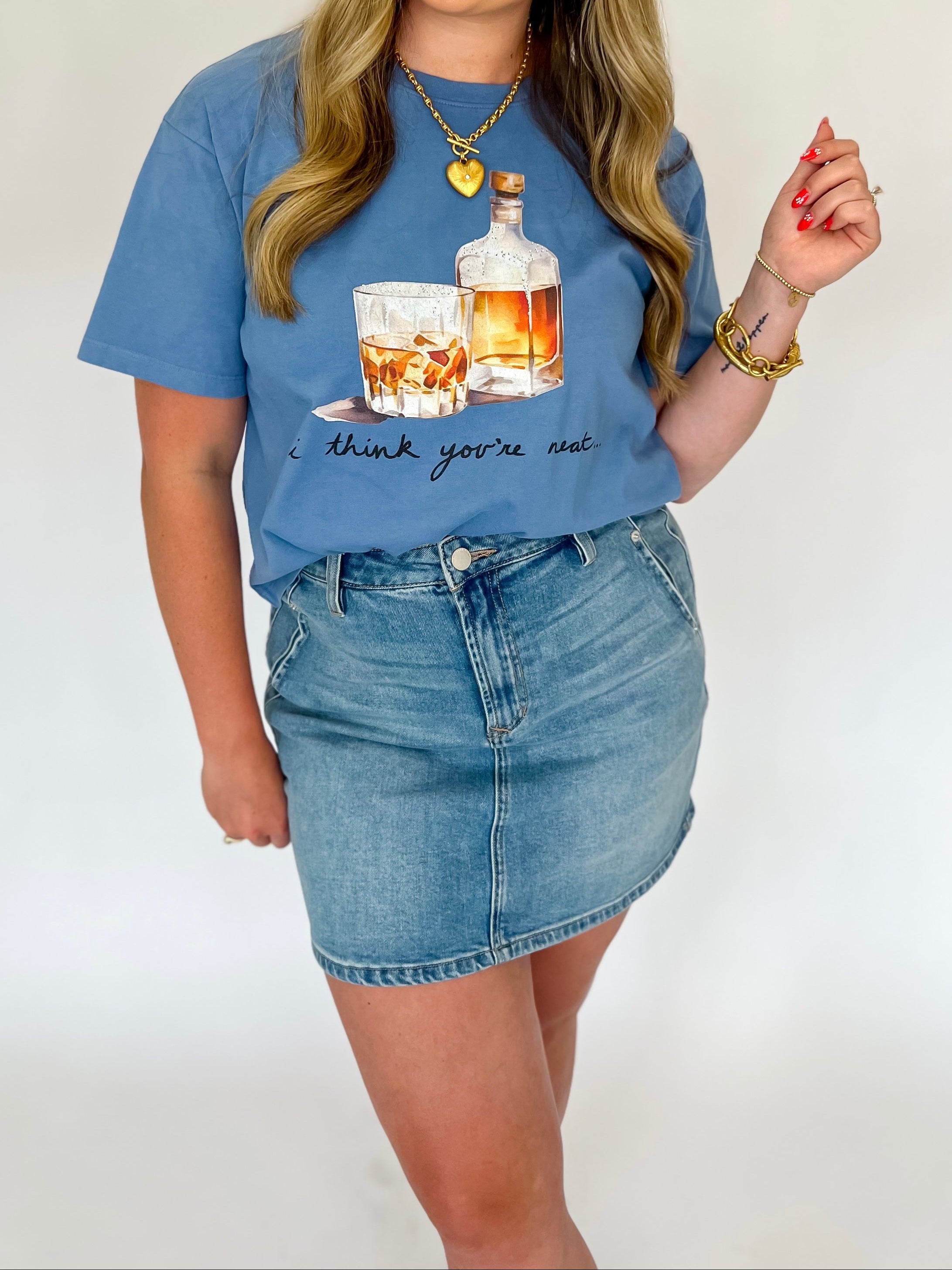 I Think You're Neat Wide Neck Tee