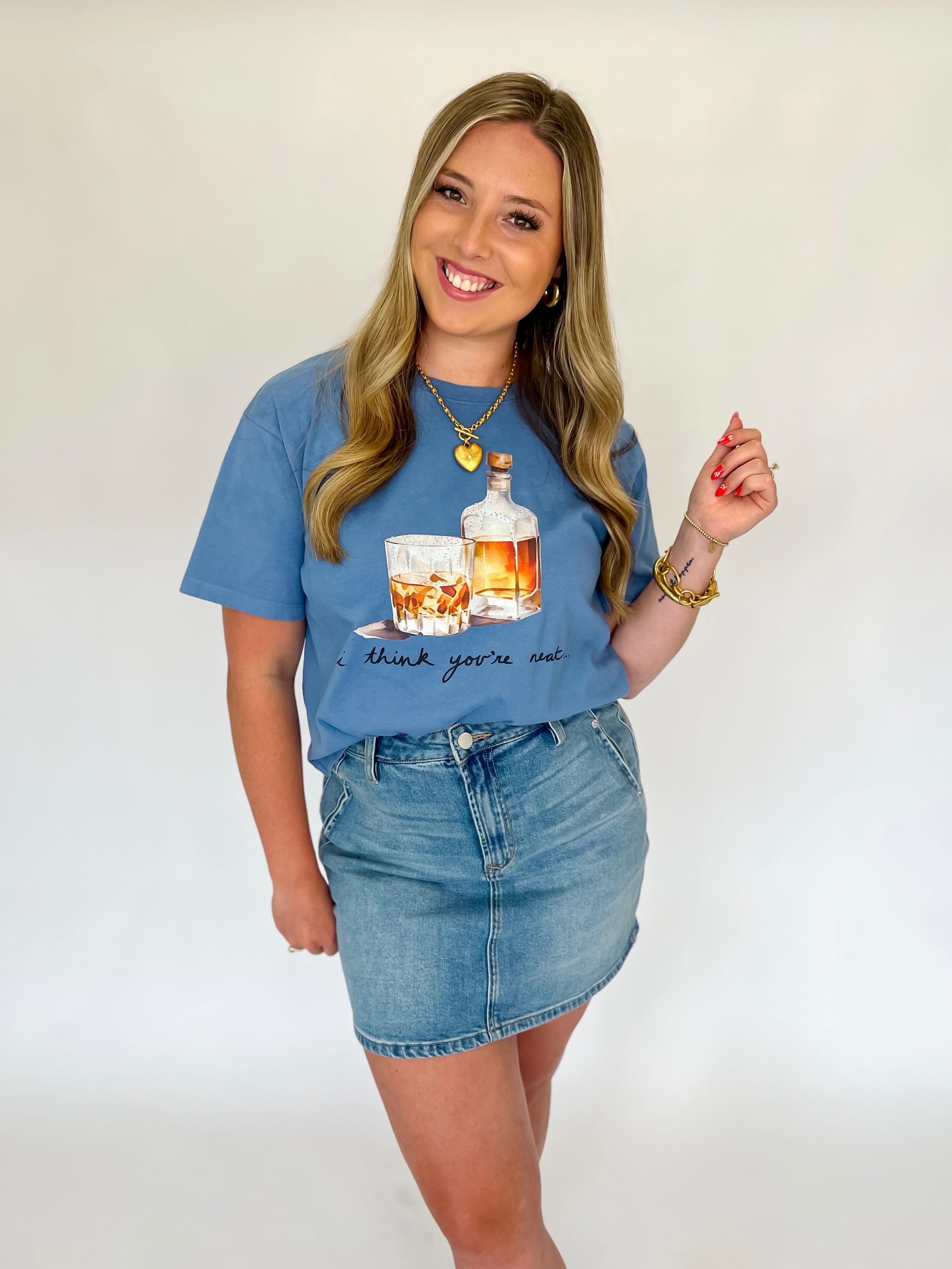 I Think You're Neat Wide Neck Tee