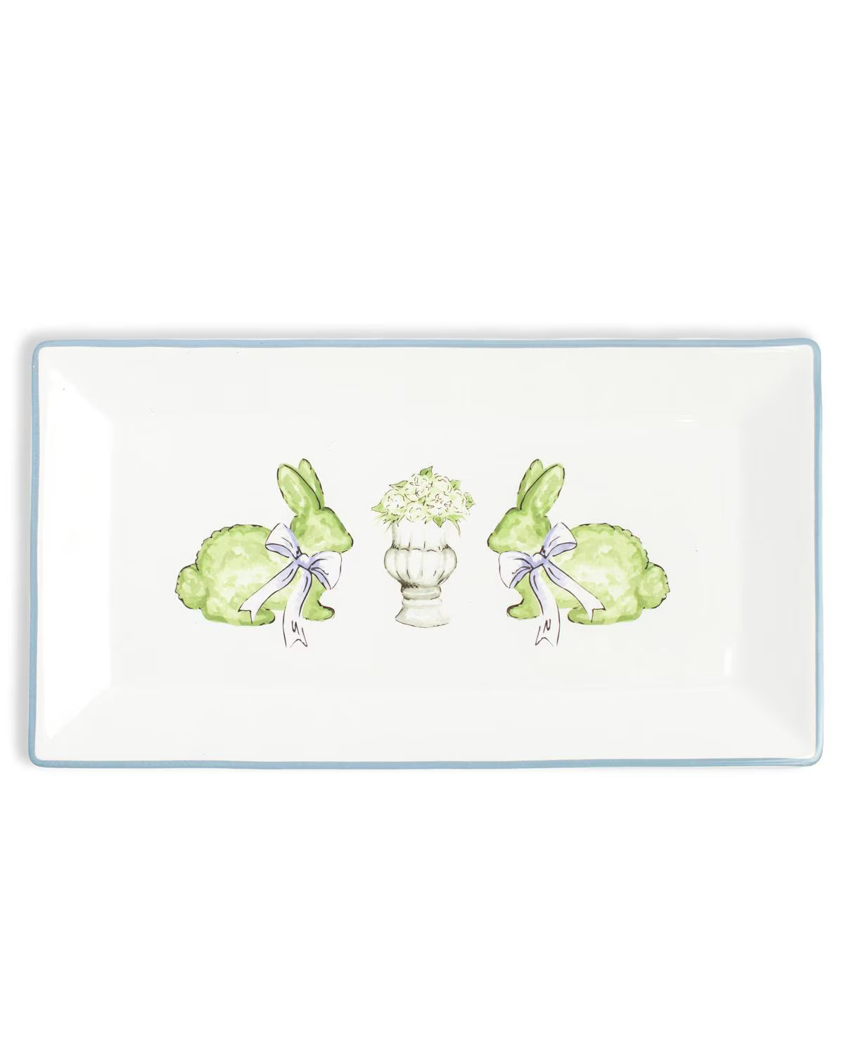 Francessca Bunny Rectangle Platter - 12 x 6.5