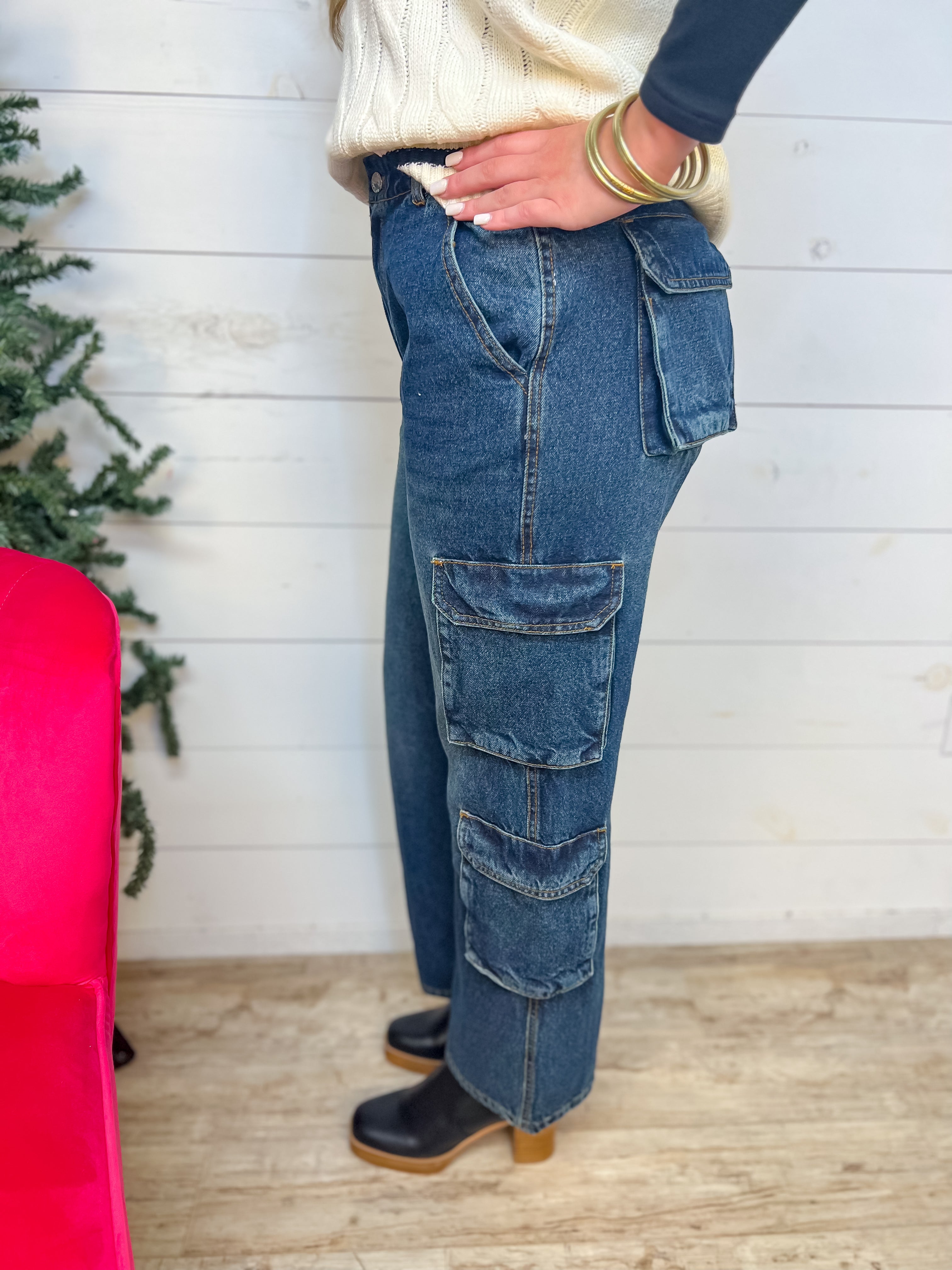 Kate Double Pocket Cargo Jeans