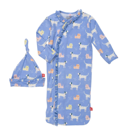{Magnetic Me] Leash On Life Sleeper Gown + Hat Set