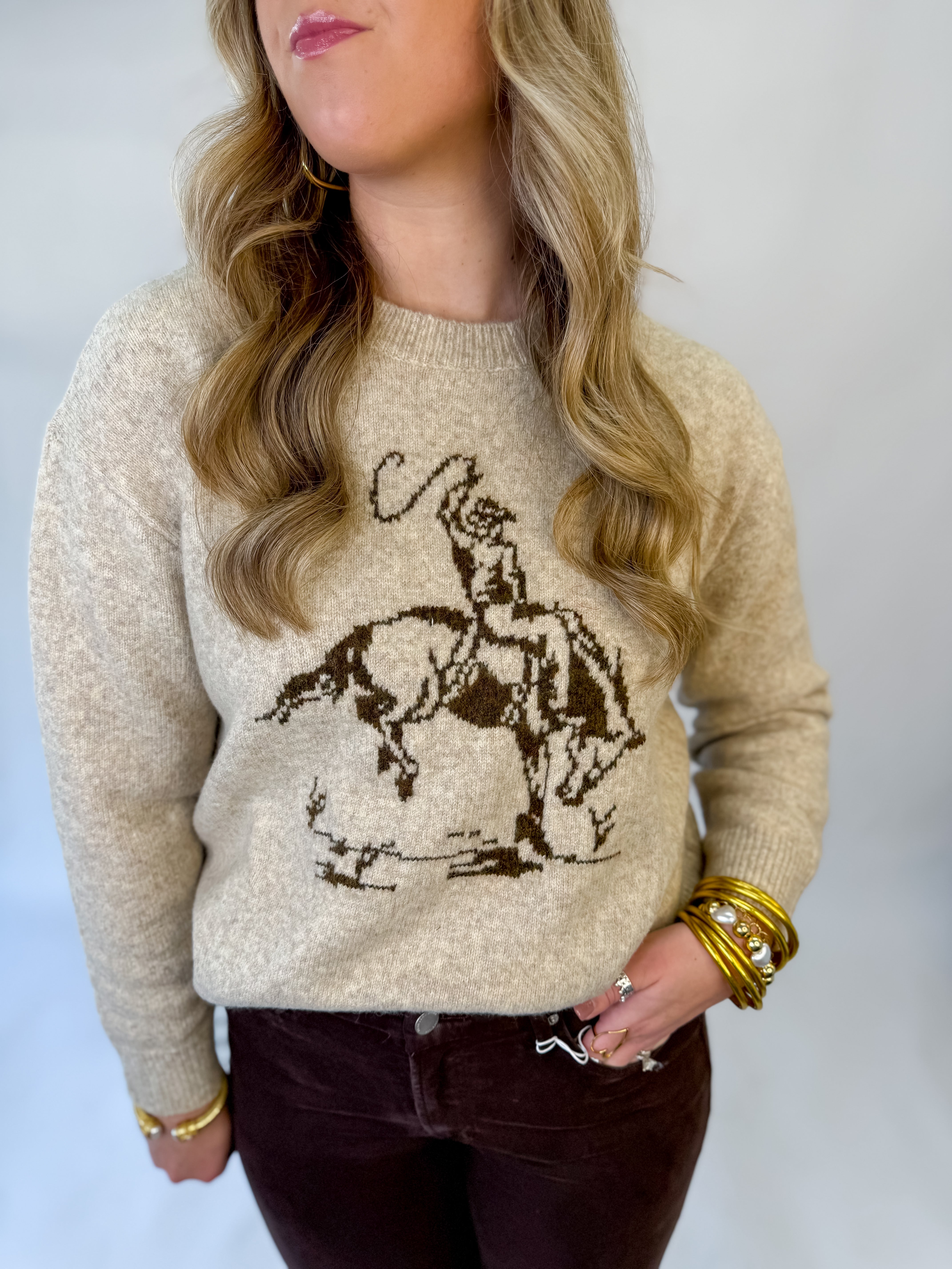 Cowpoke Graphic Sweater
