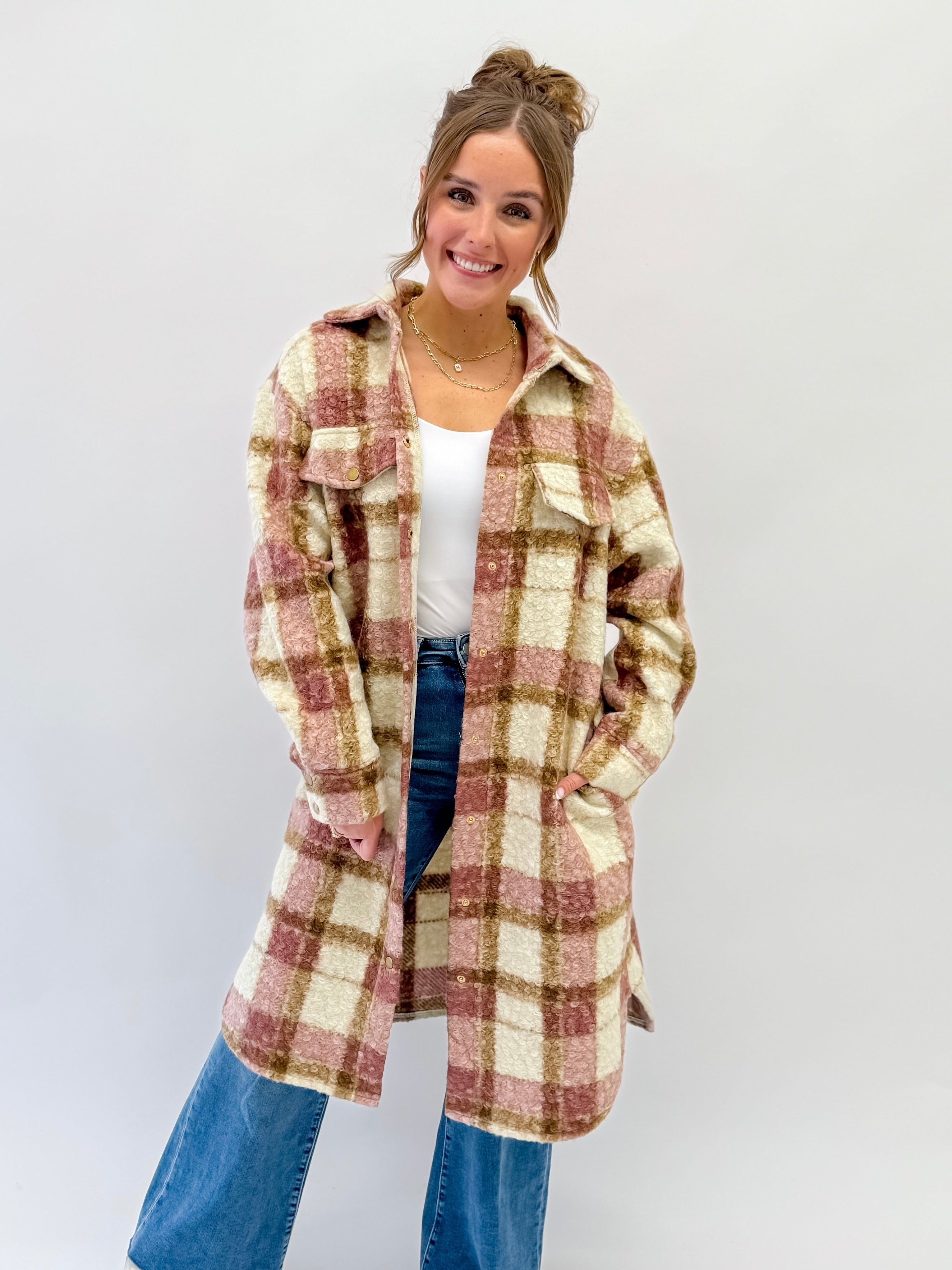 Ella Colorblock Shacket