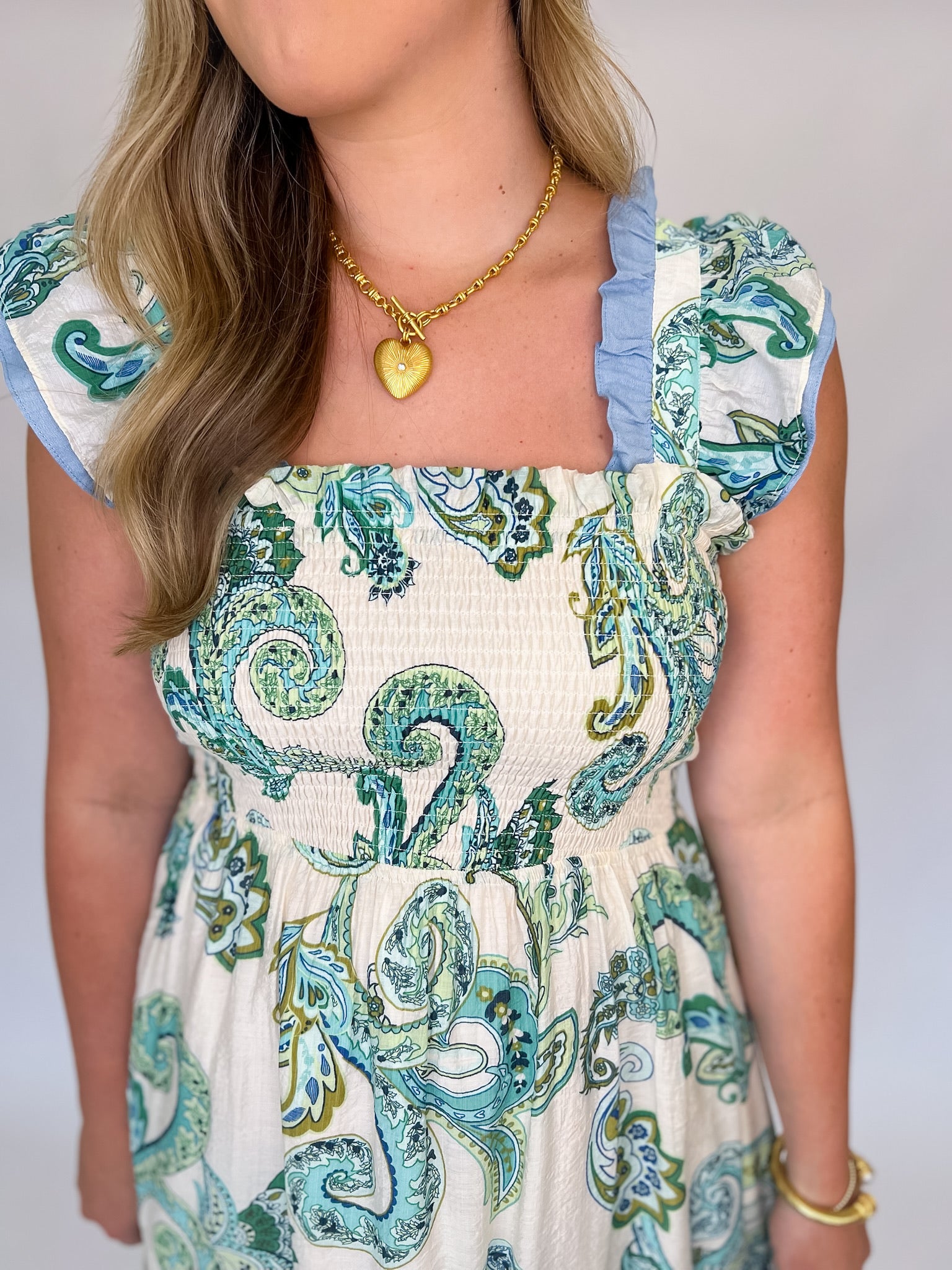 [THML] Windswept Paisley Dress