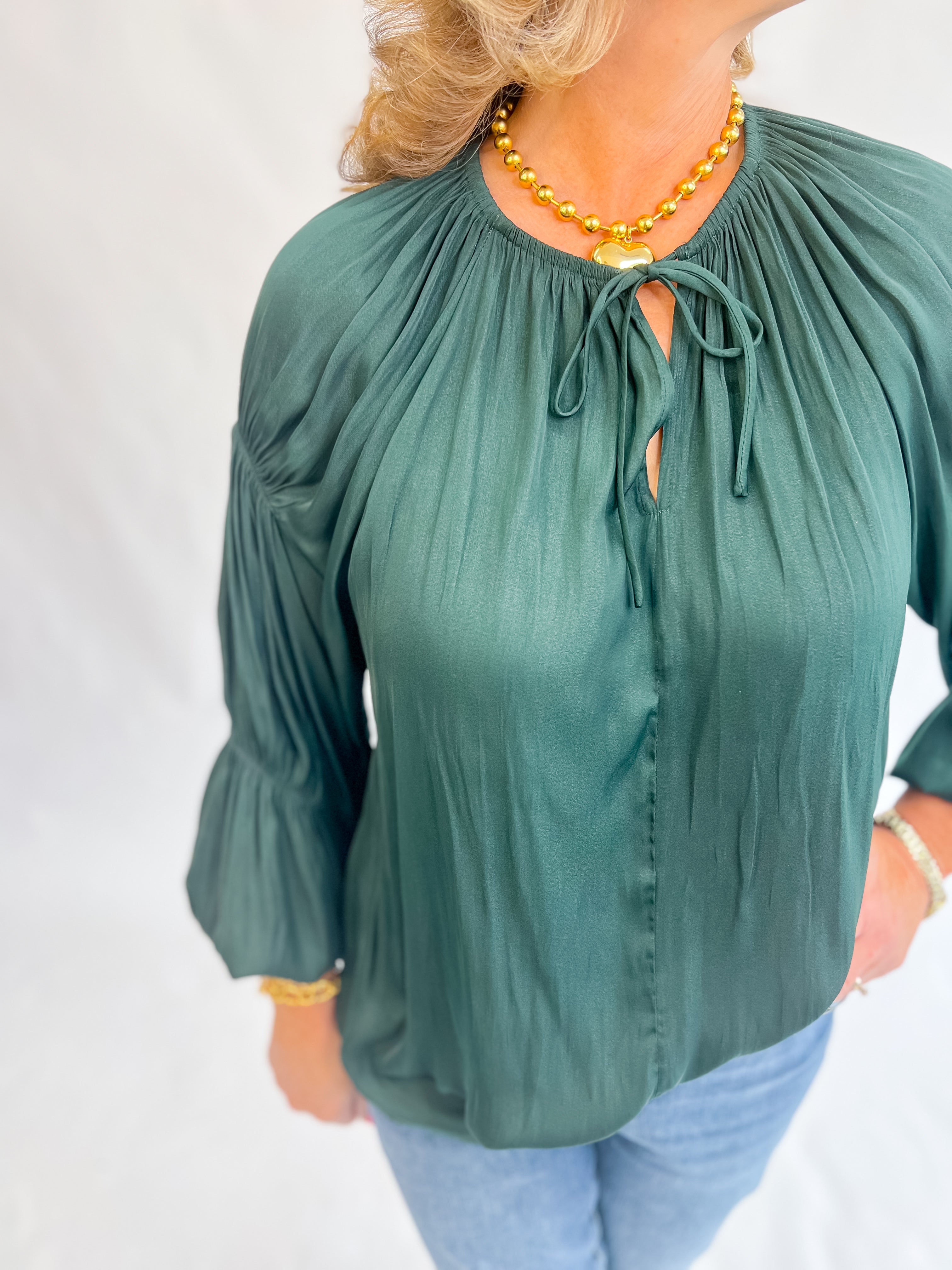 Pure Splendor Satin Blouse