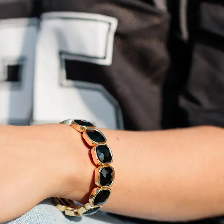 Colored Glam Bracelet-Black