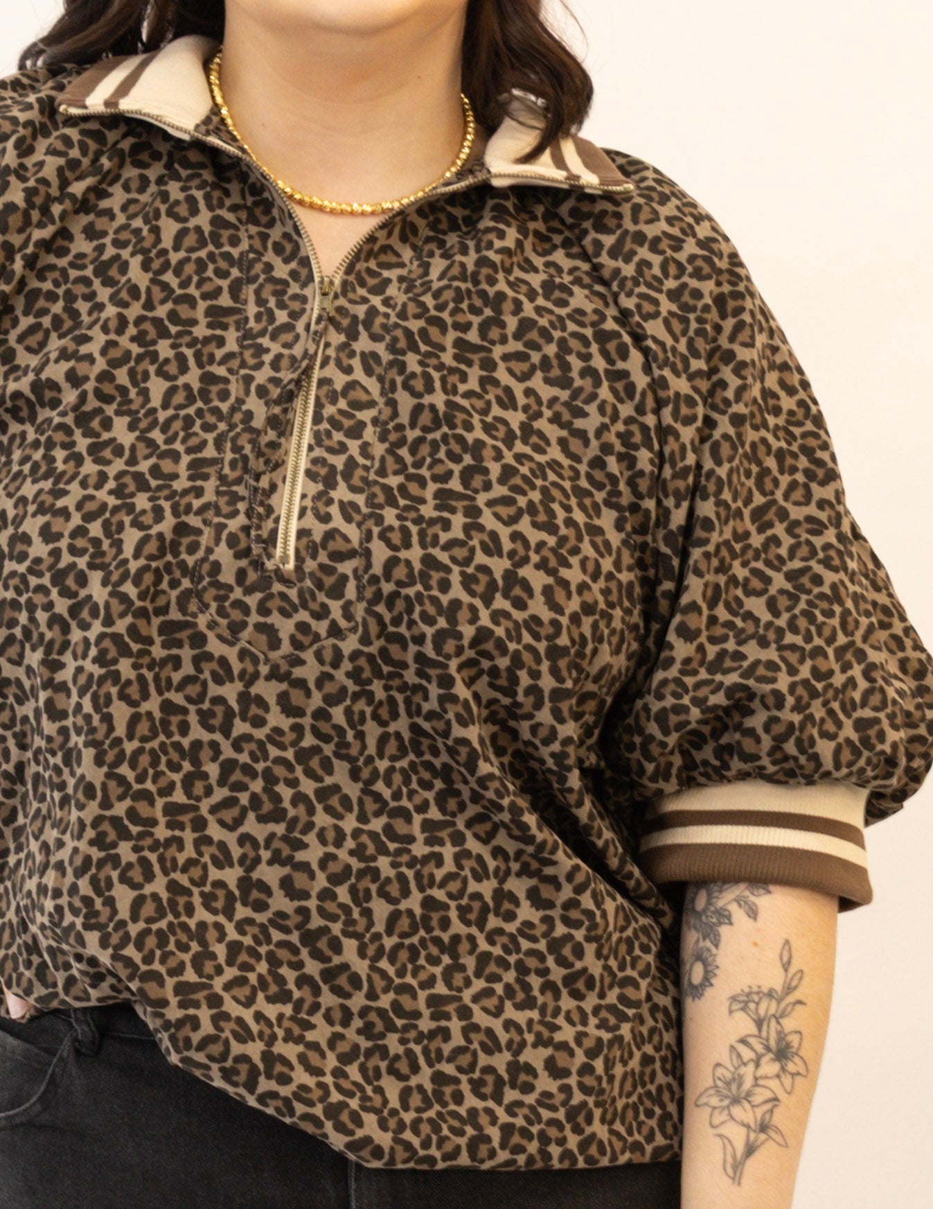 Plus Fall Thicket Leopard Top