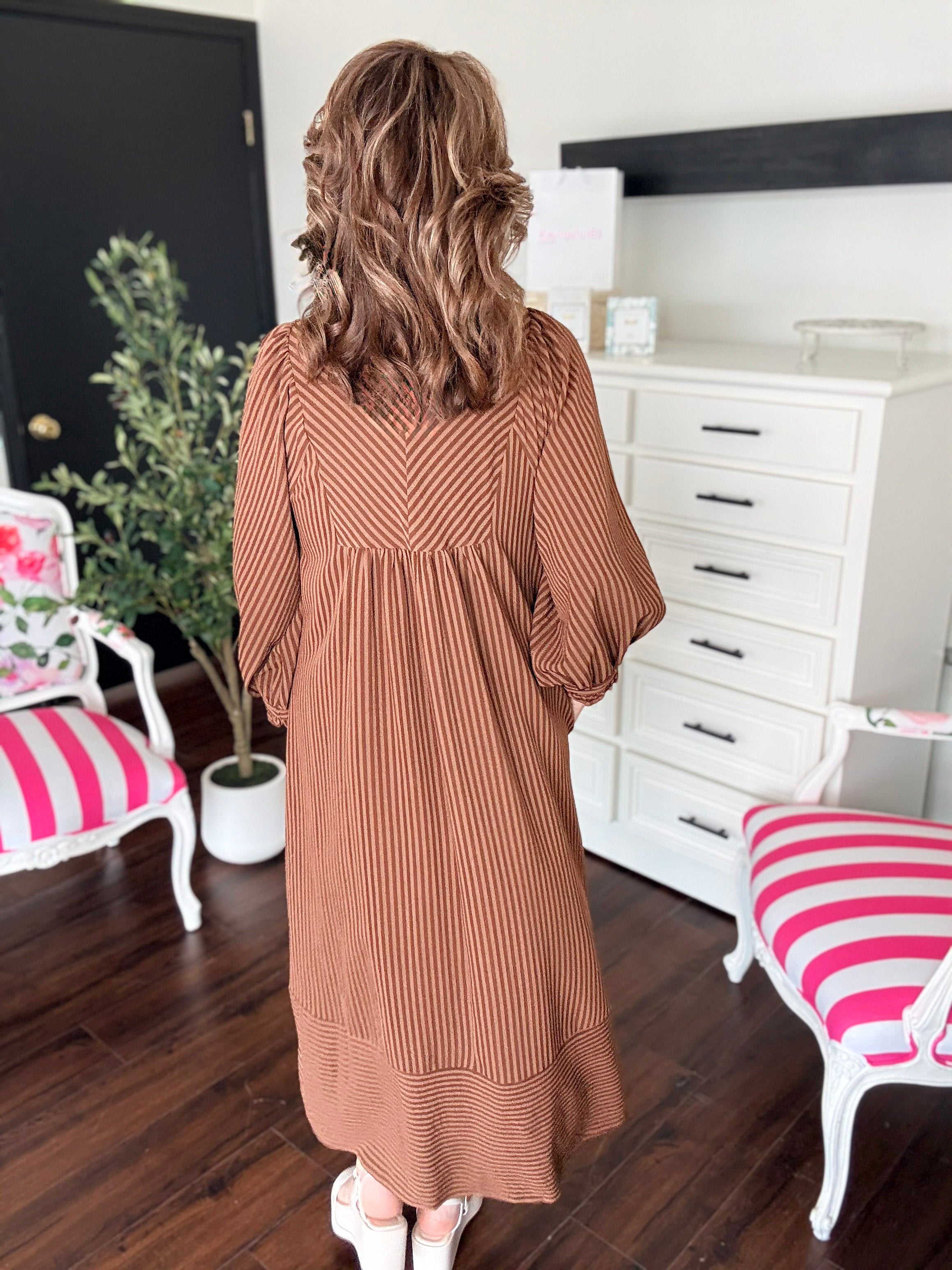 Cappuccino Stripe Dress