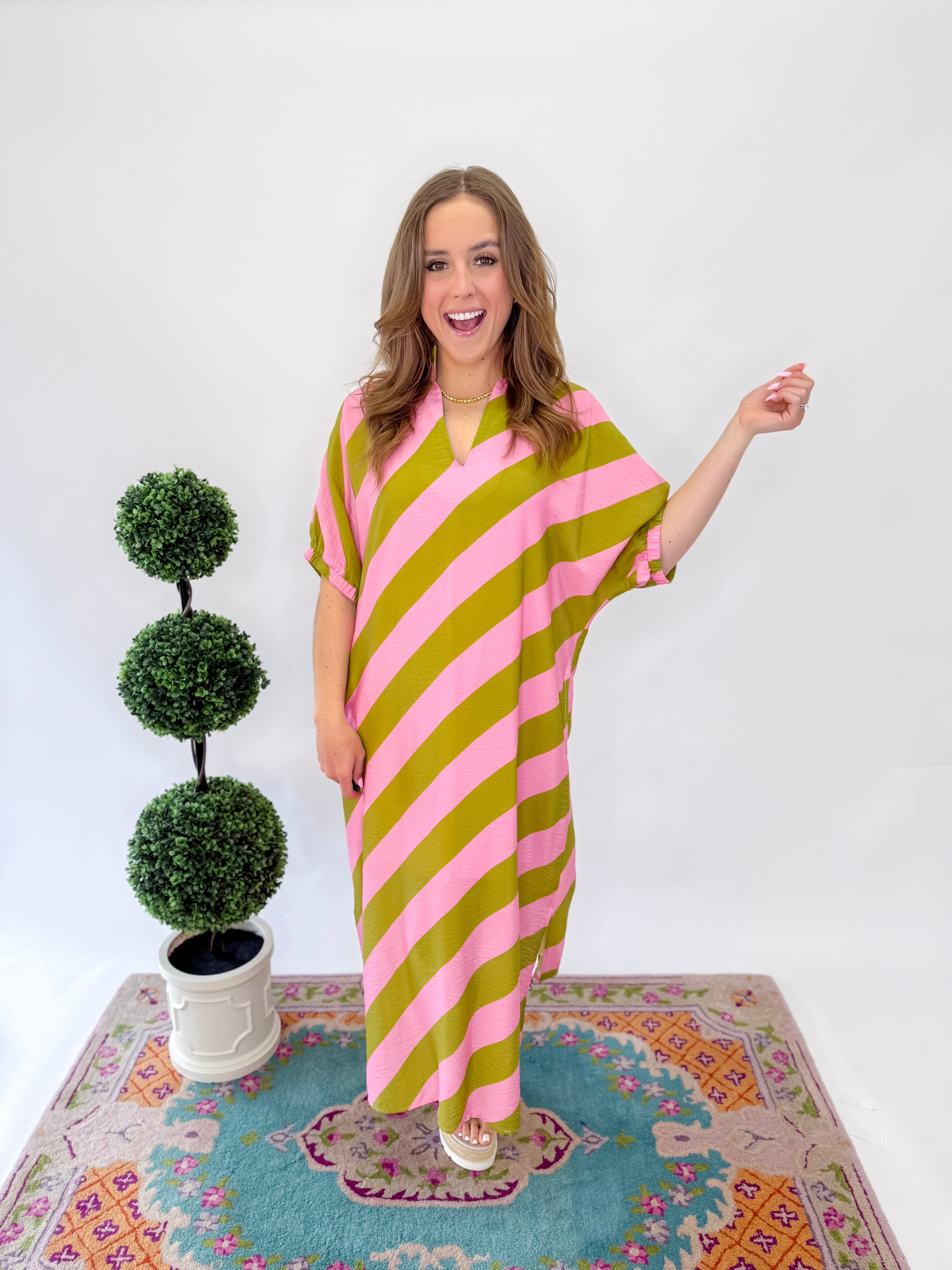 Capri Midi Dress - Kiwi Pink