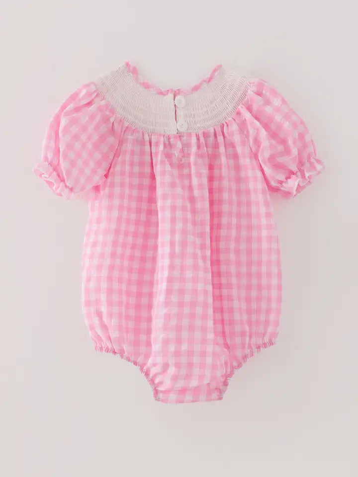 Farm Pink Girls Romper
