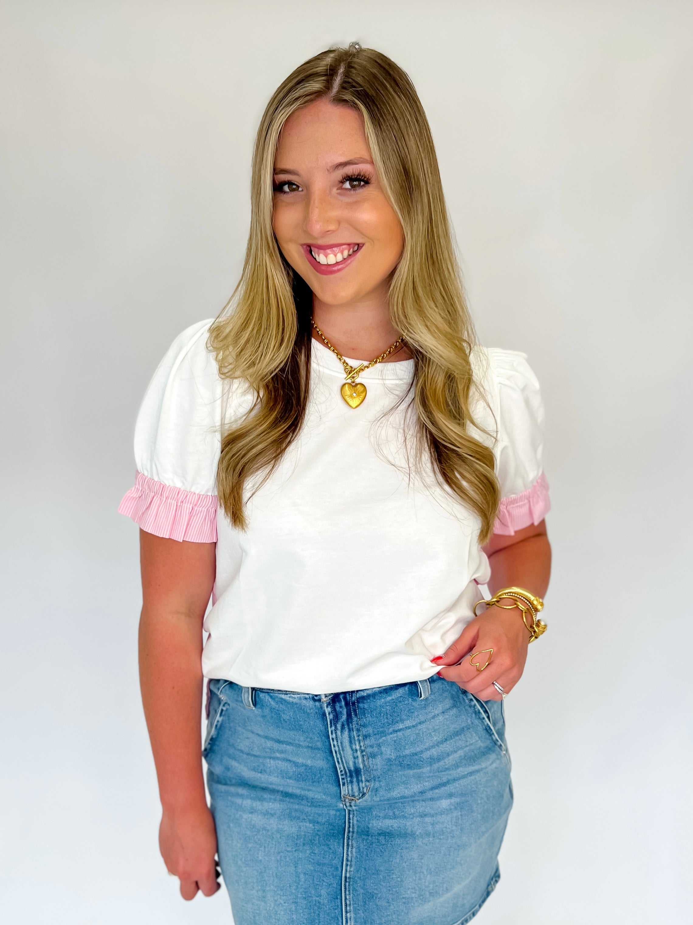 Picking Flowers Pink Top