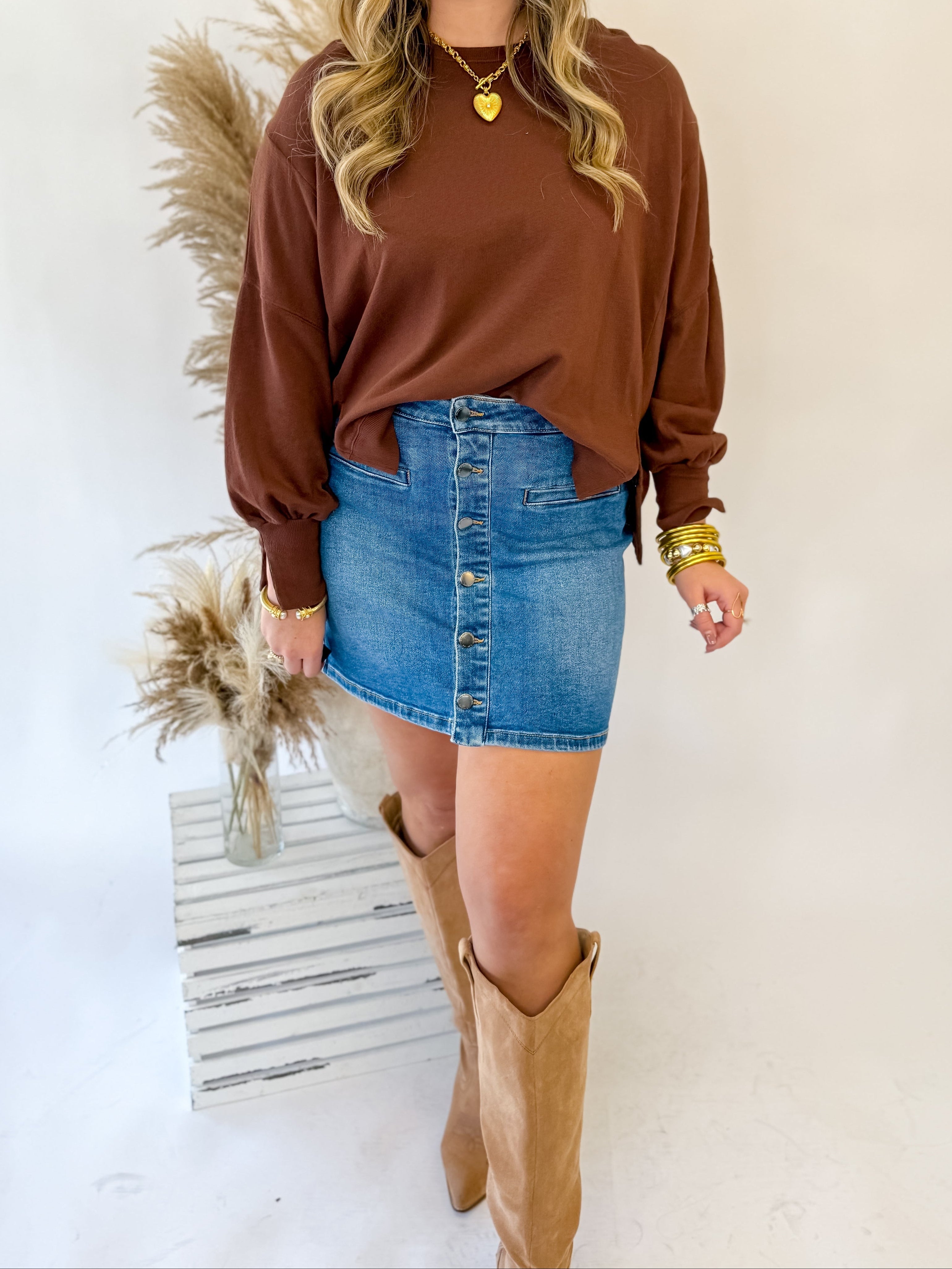 [Dear John] Trenton Sweater - Cappuccino