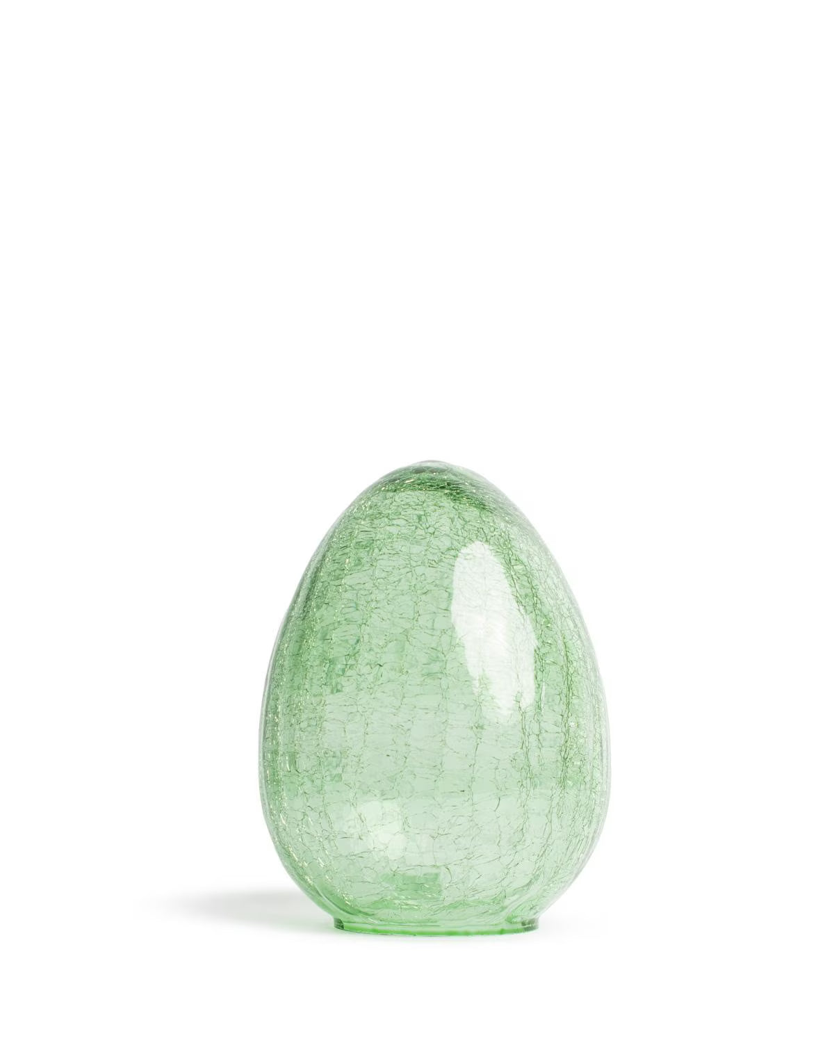 Amelia Glass Egg 6 x8 - Light Green