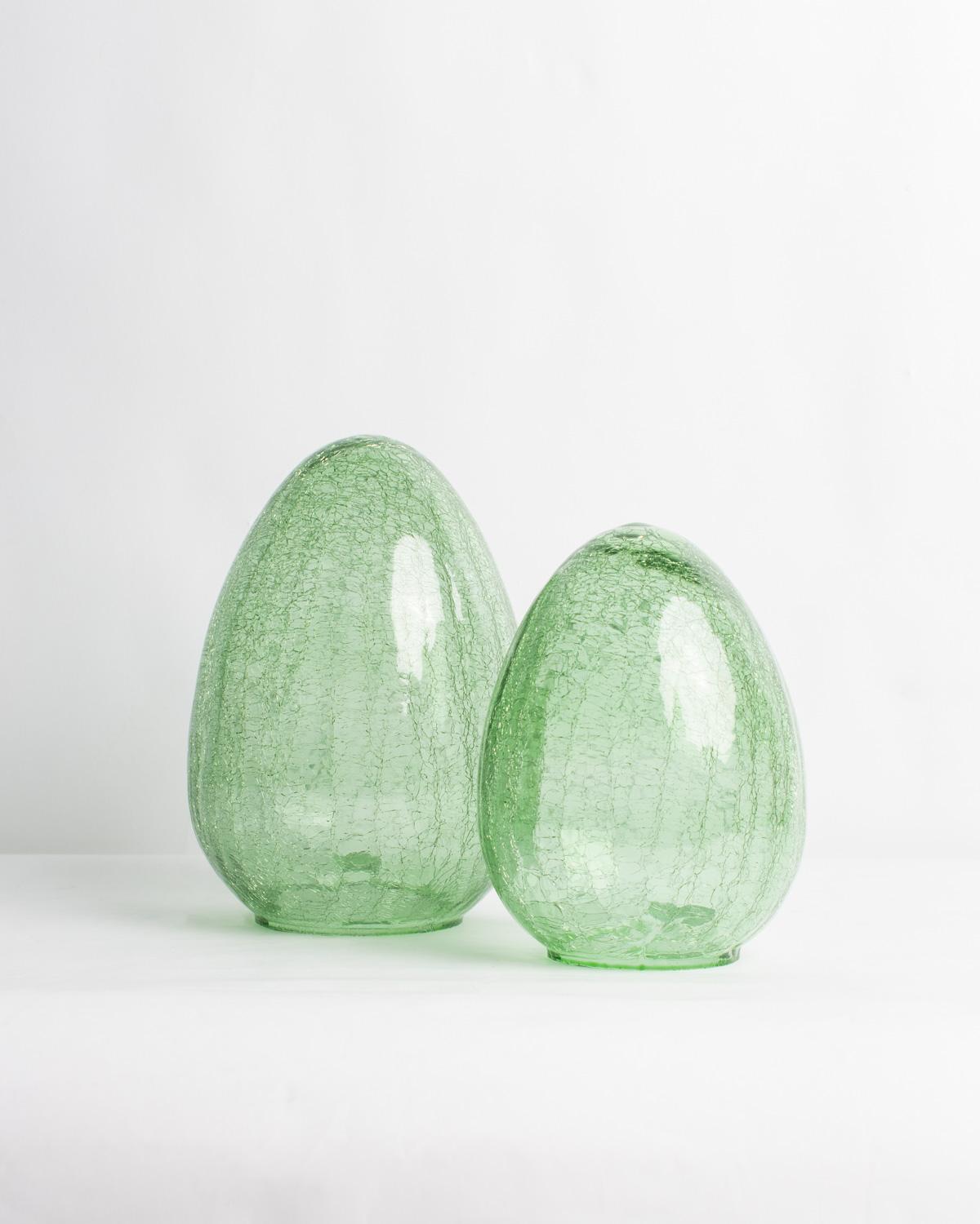 Amelia Glass Egg 7 x 10 - Light Green