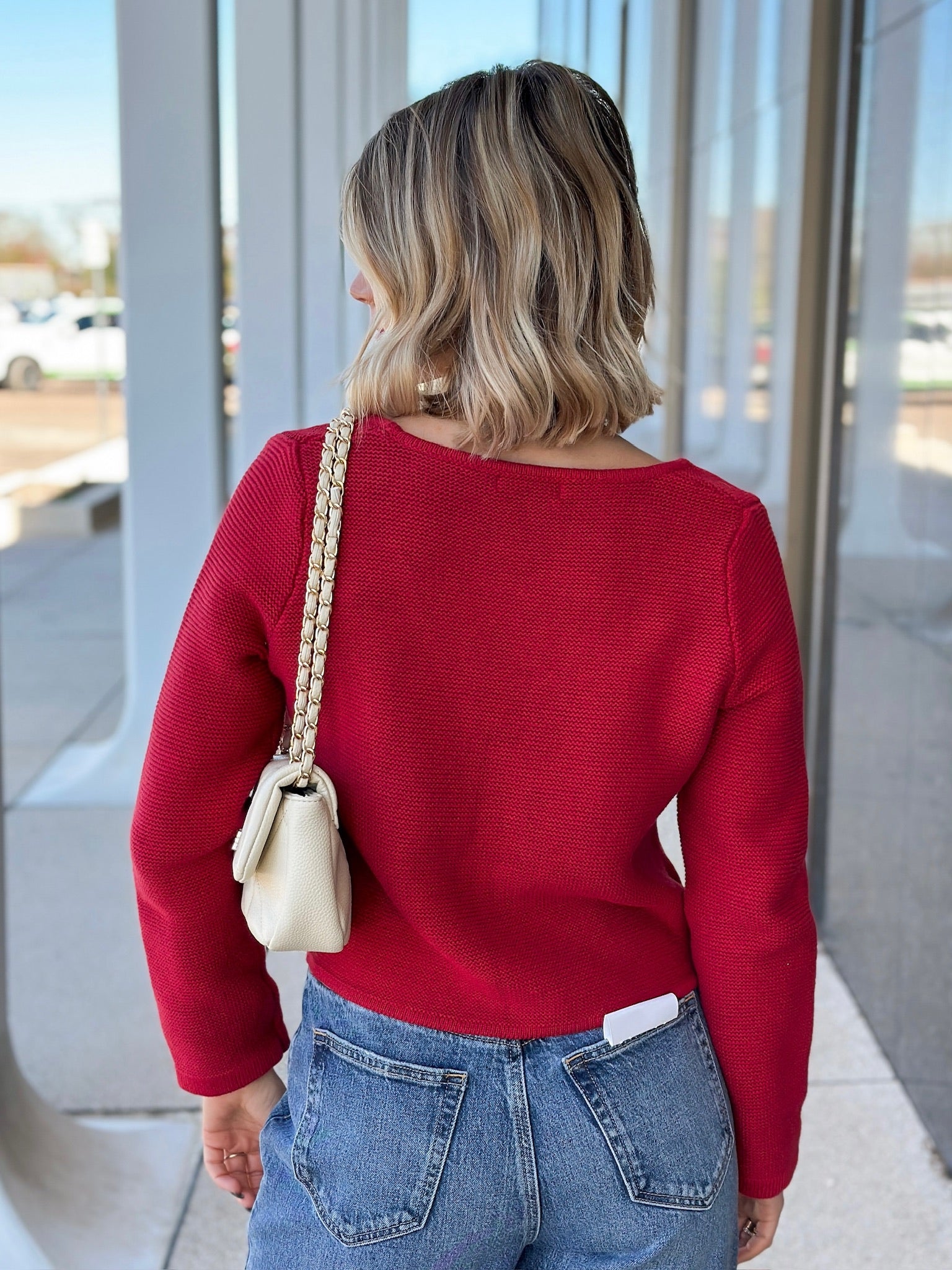 Ruby Bow Tie Cardigan