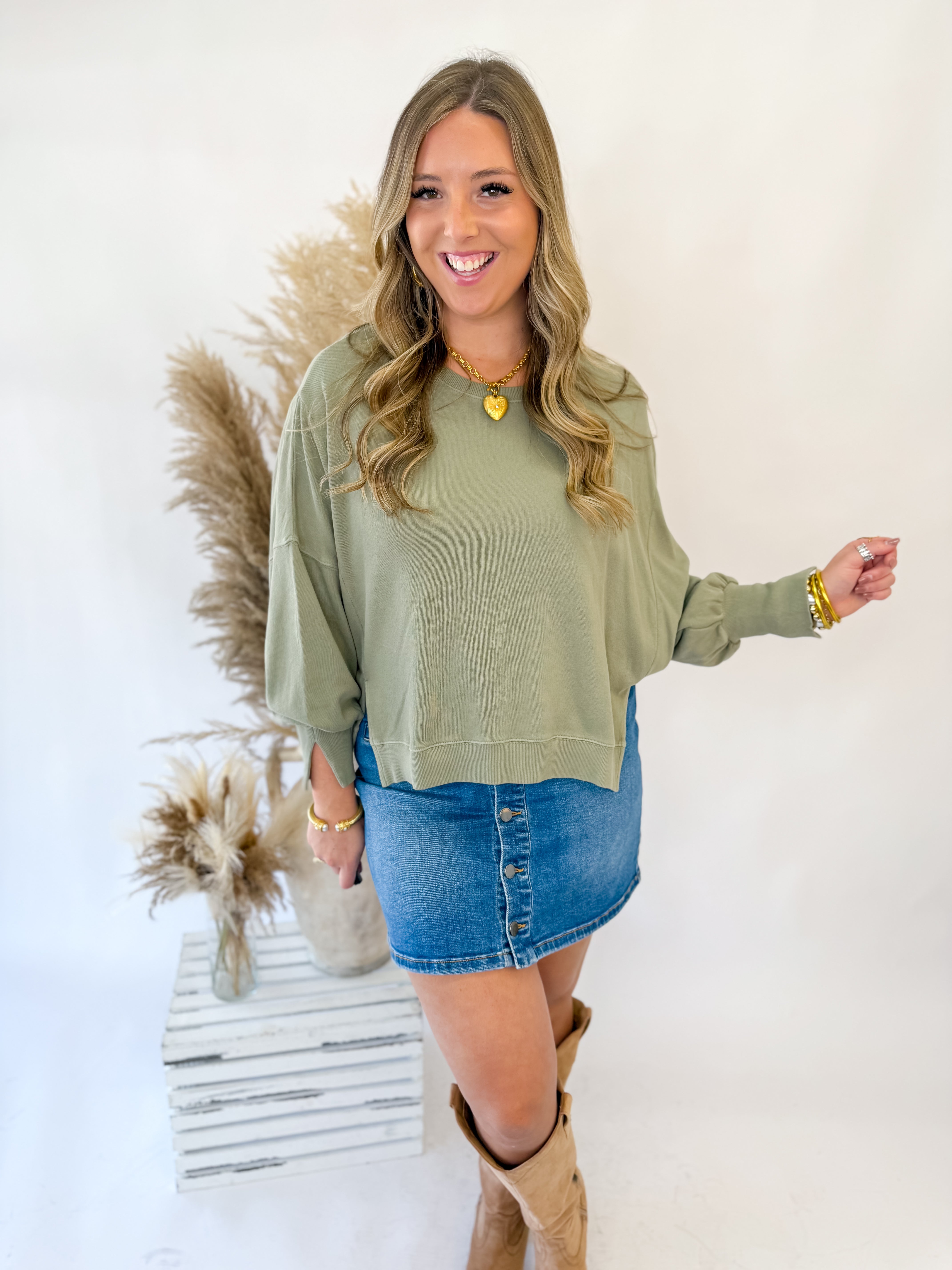 [Dear John] Trenton Sweater- Vetiver