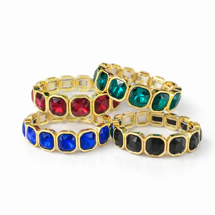 Colored Glam Bracelet-Blue