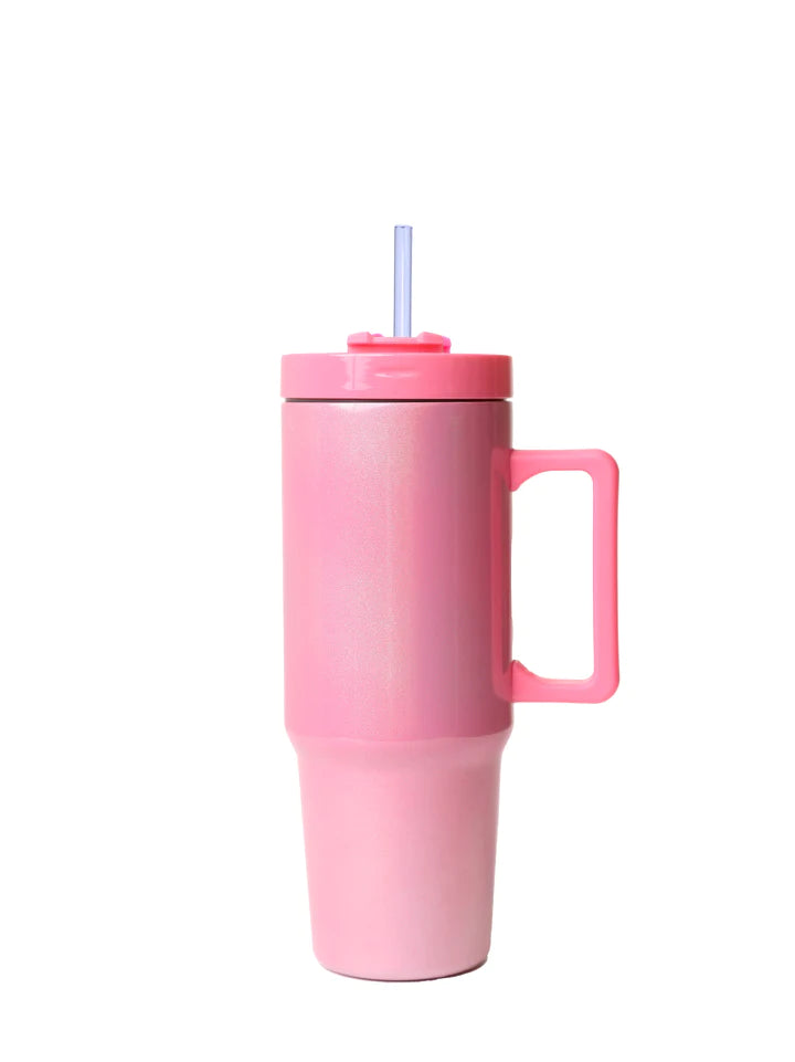 Pearlized Pink Stainless To-Go Tumbler 30 oz