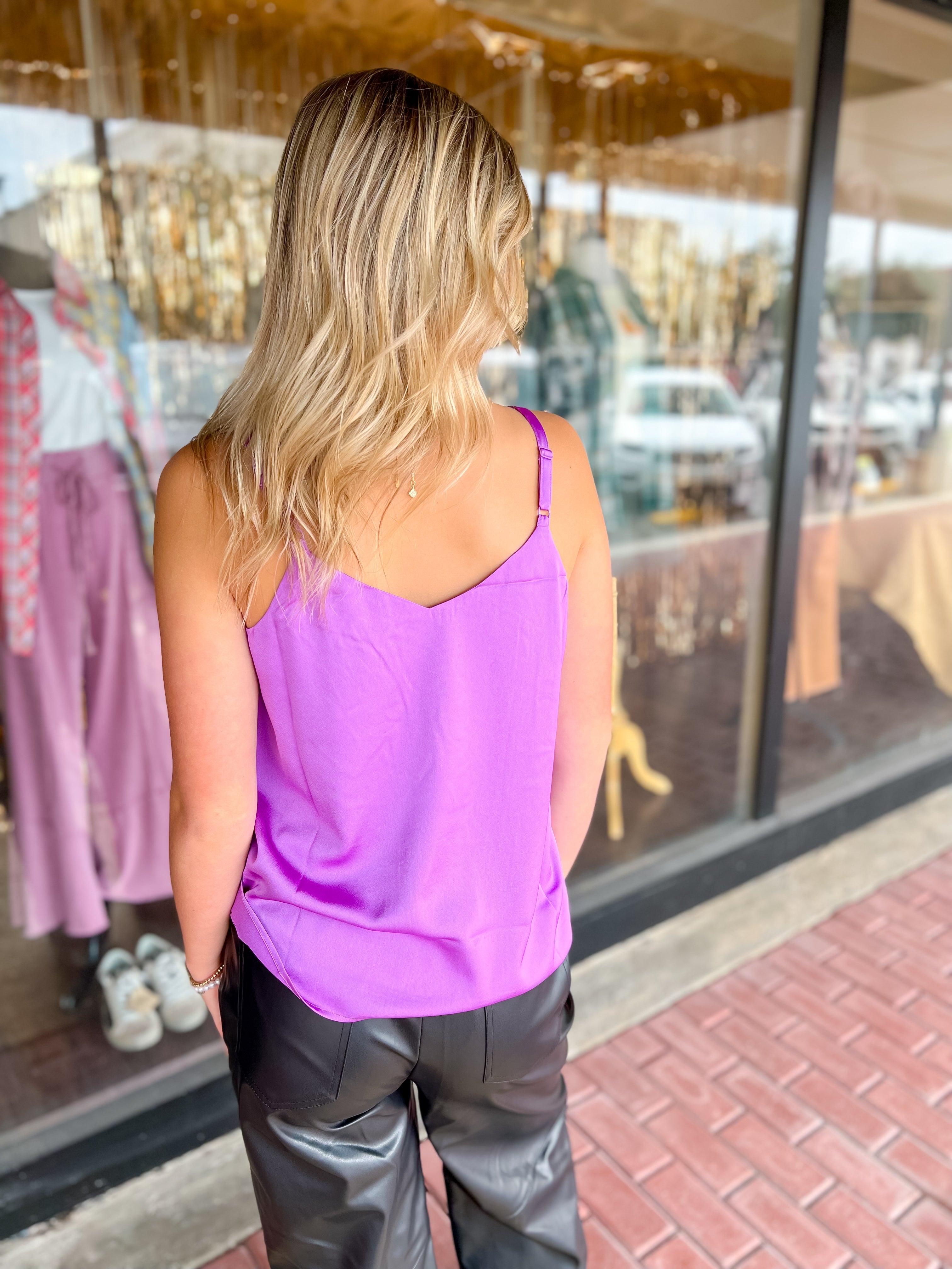 Lovely Feeling Cami Top-Orchid