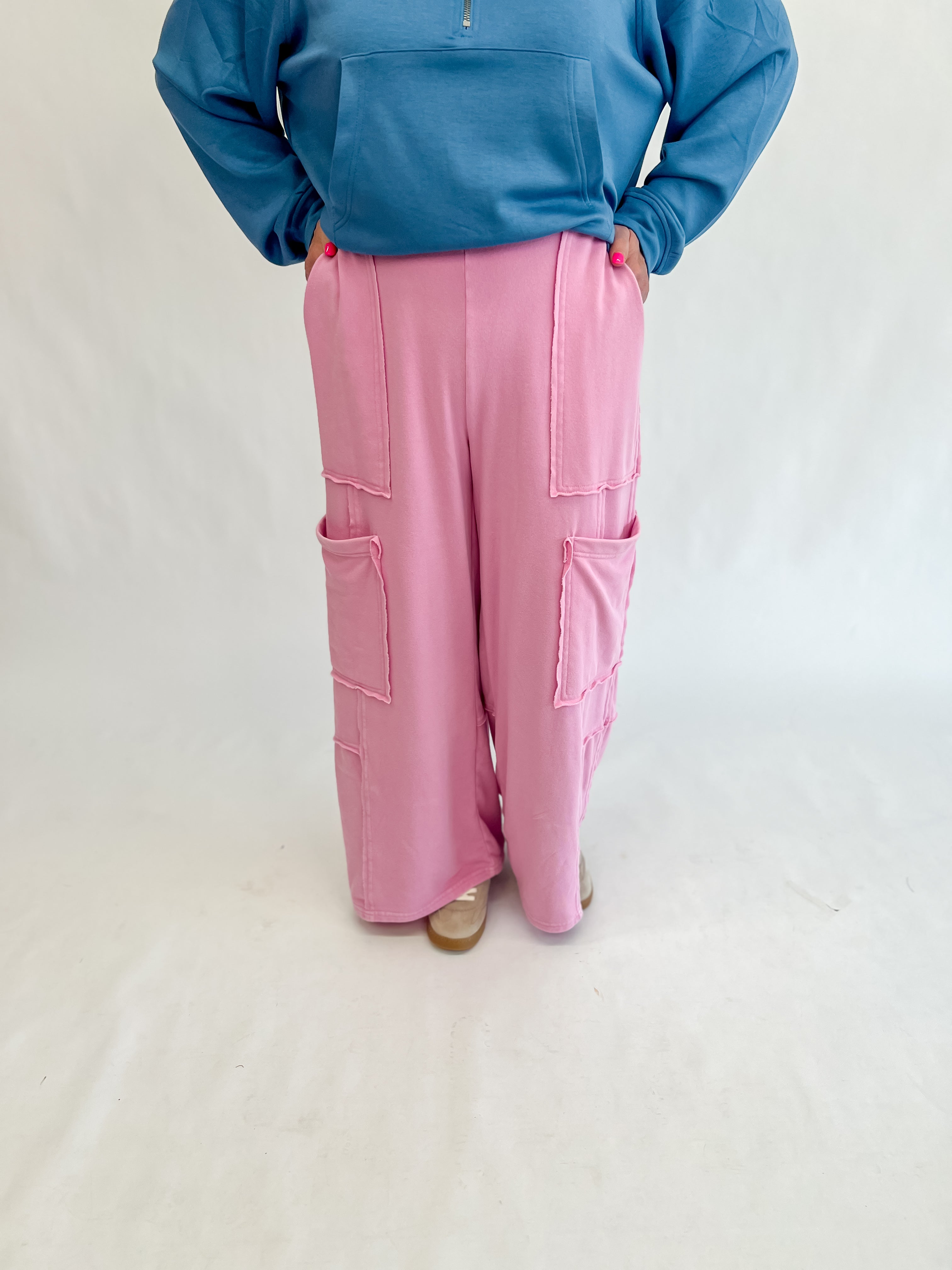 Versatile Utility Pants - Rose Pink