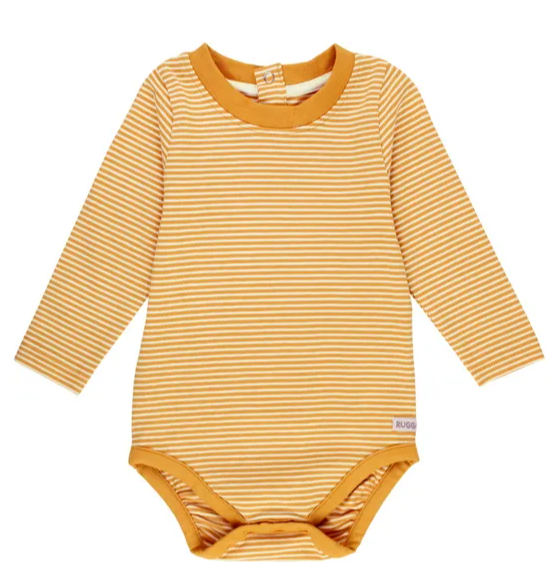 Knit Long Sleeve Bodysuit- Tiny Honey