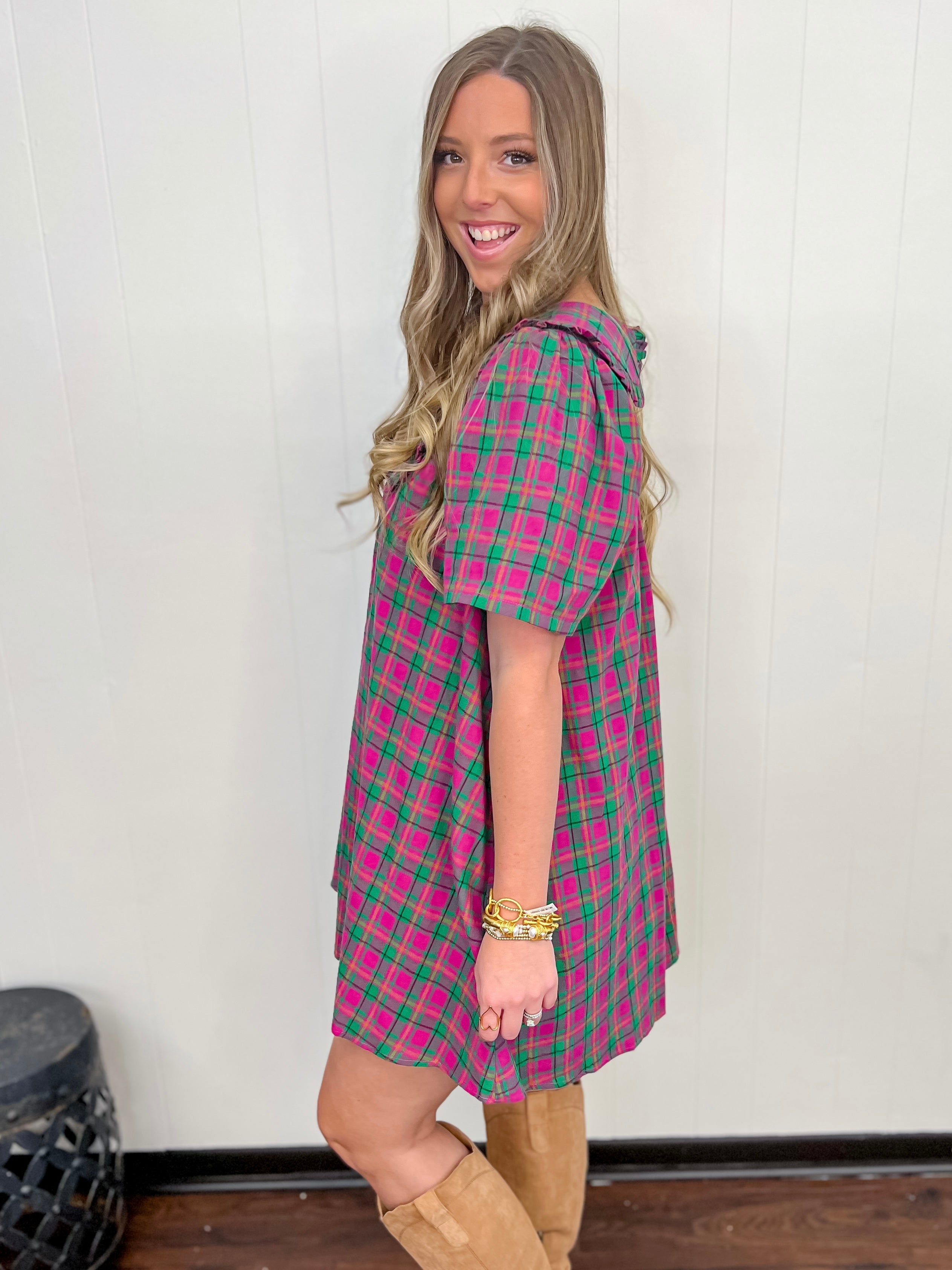 Pretty In Plaid Mini Dress