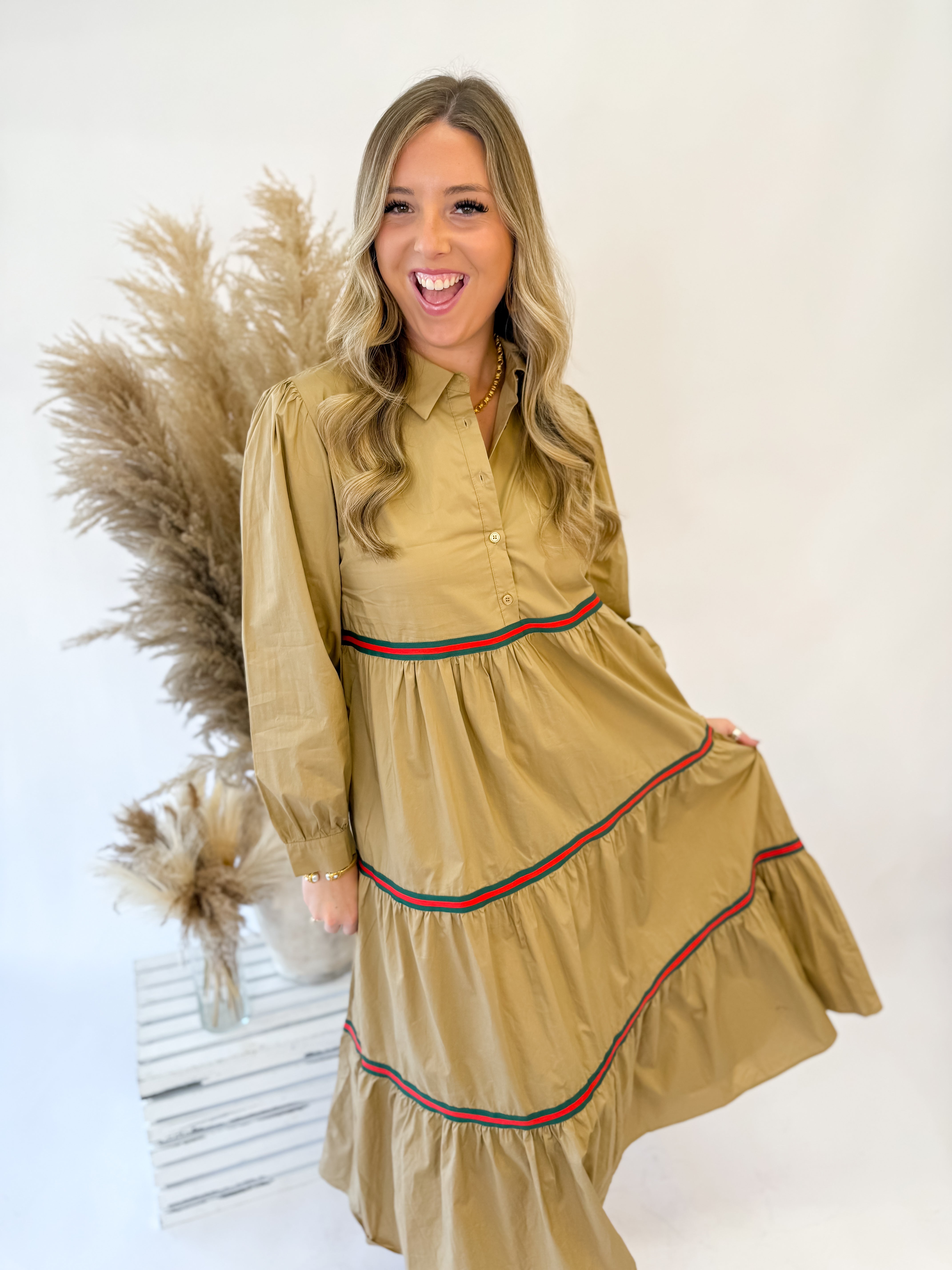 Hunt Club Tiered Midi Dress