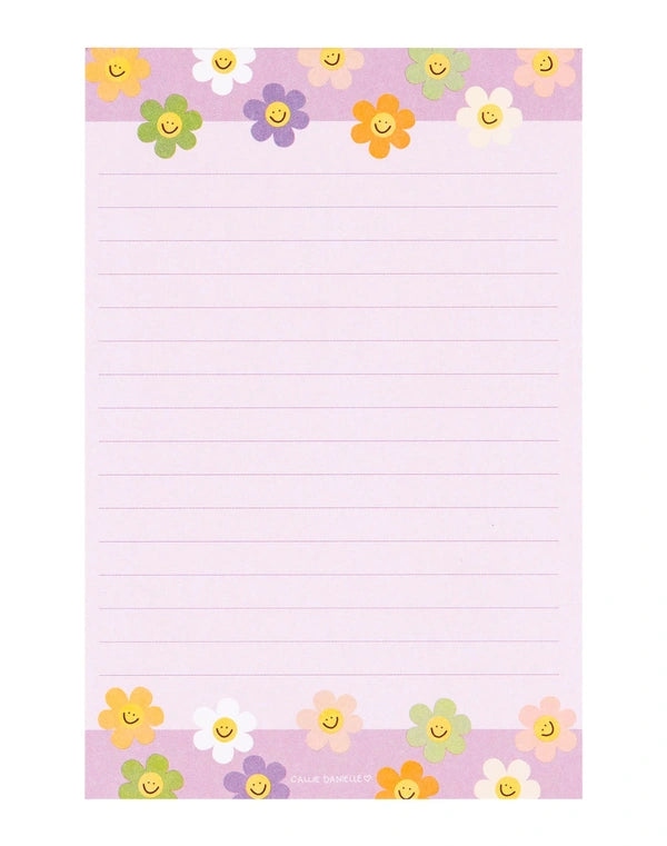 Happy Daisies 4x6 Notepad
