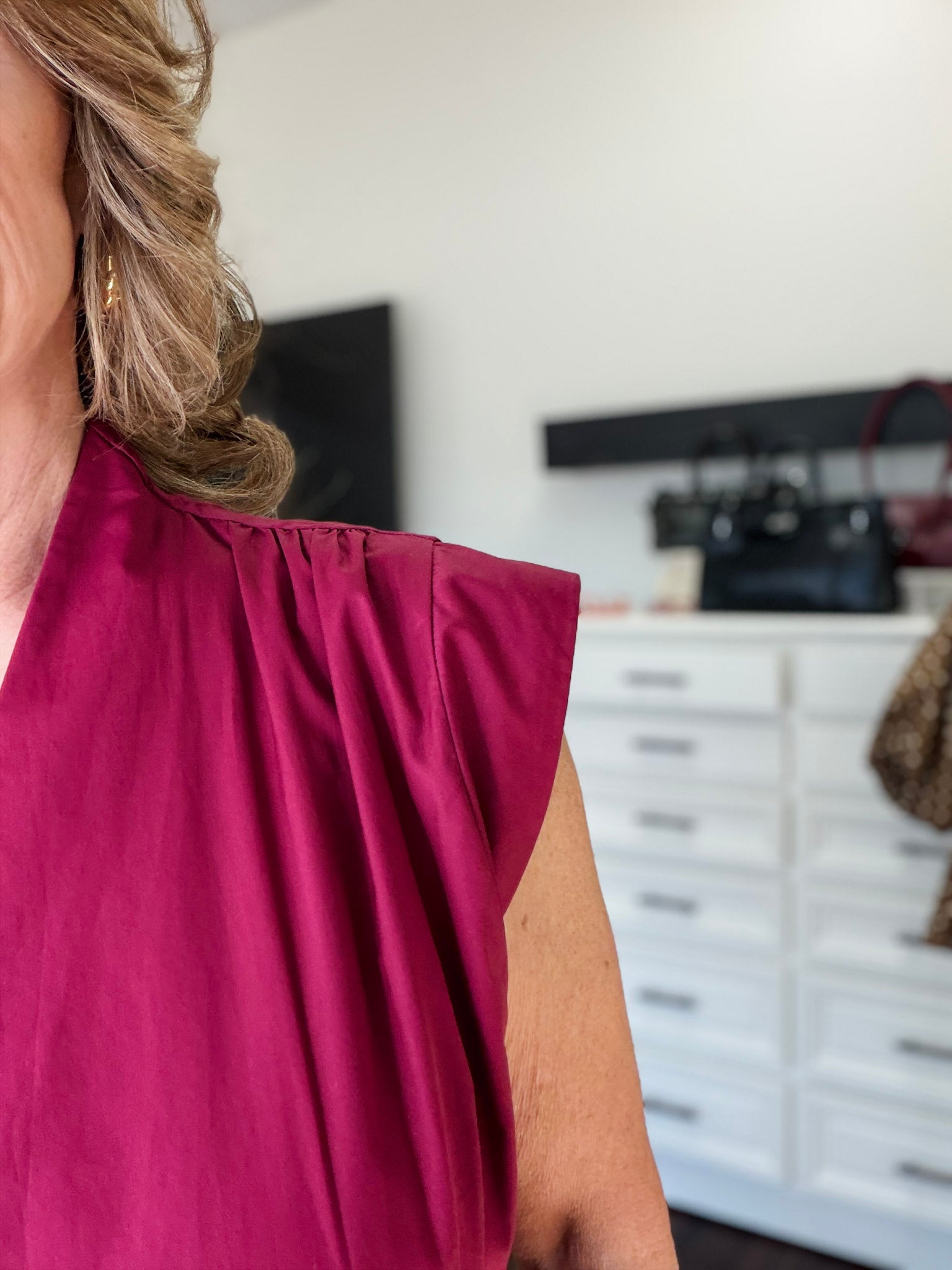 Elevated Style Top-Burgundy