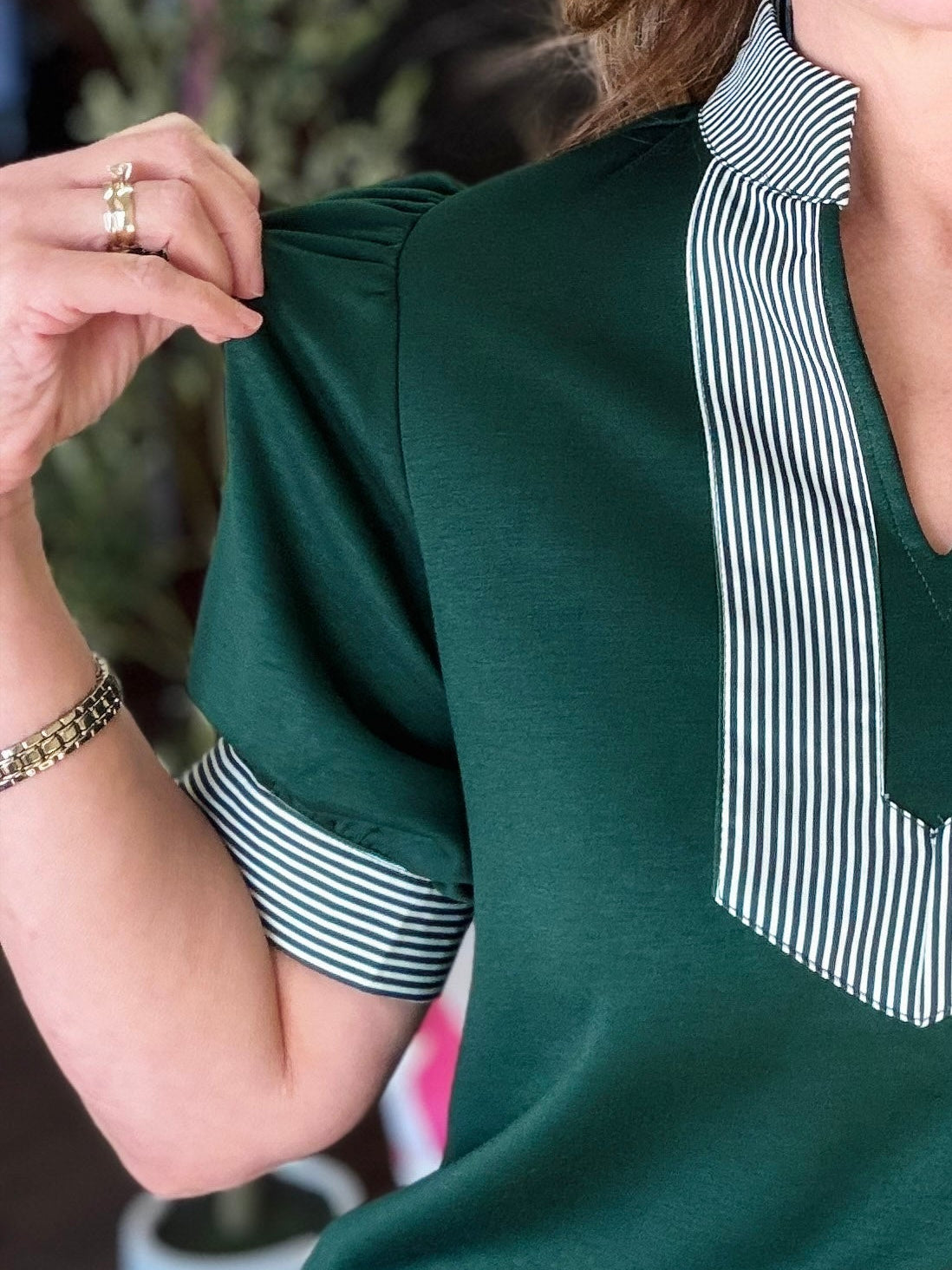 Hunter Green Blouse