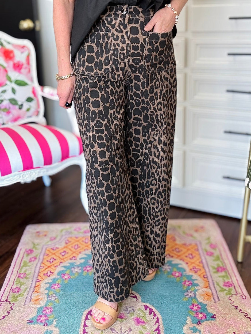 The Wild Side Pant-Leopard