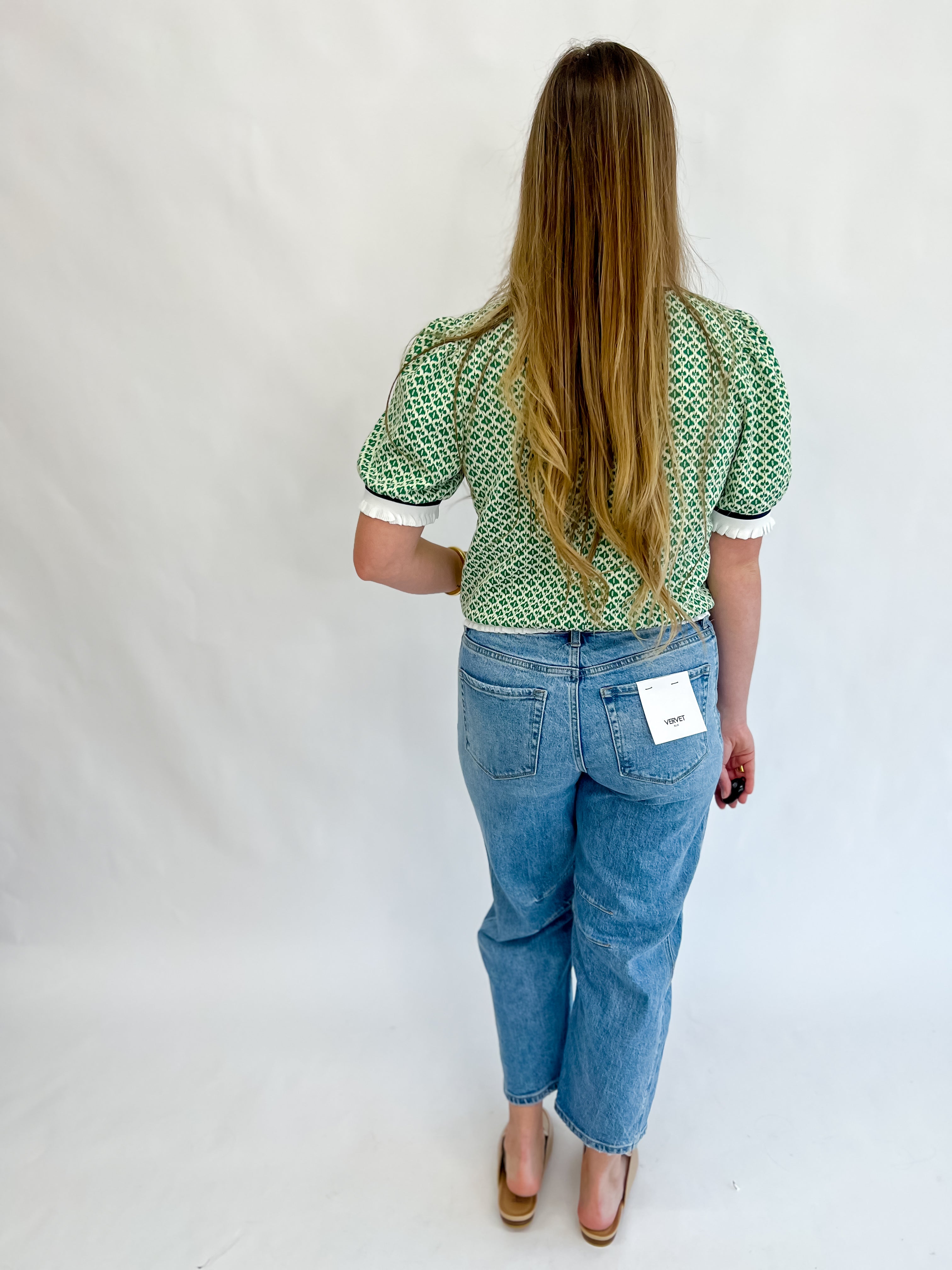 Pretty Posh Knit Top-Green