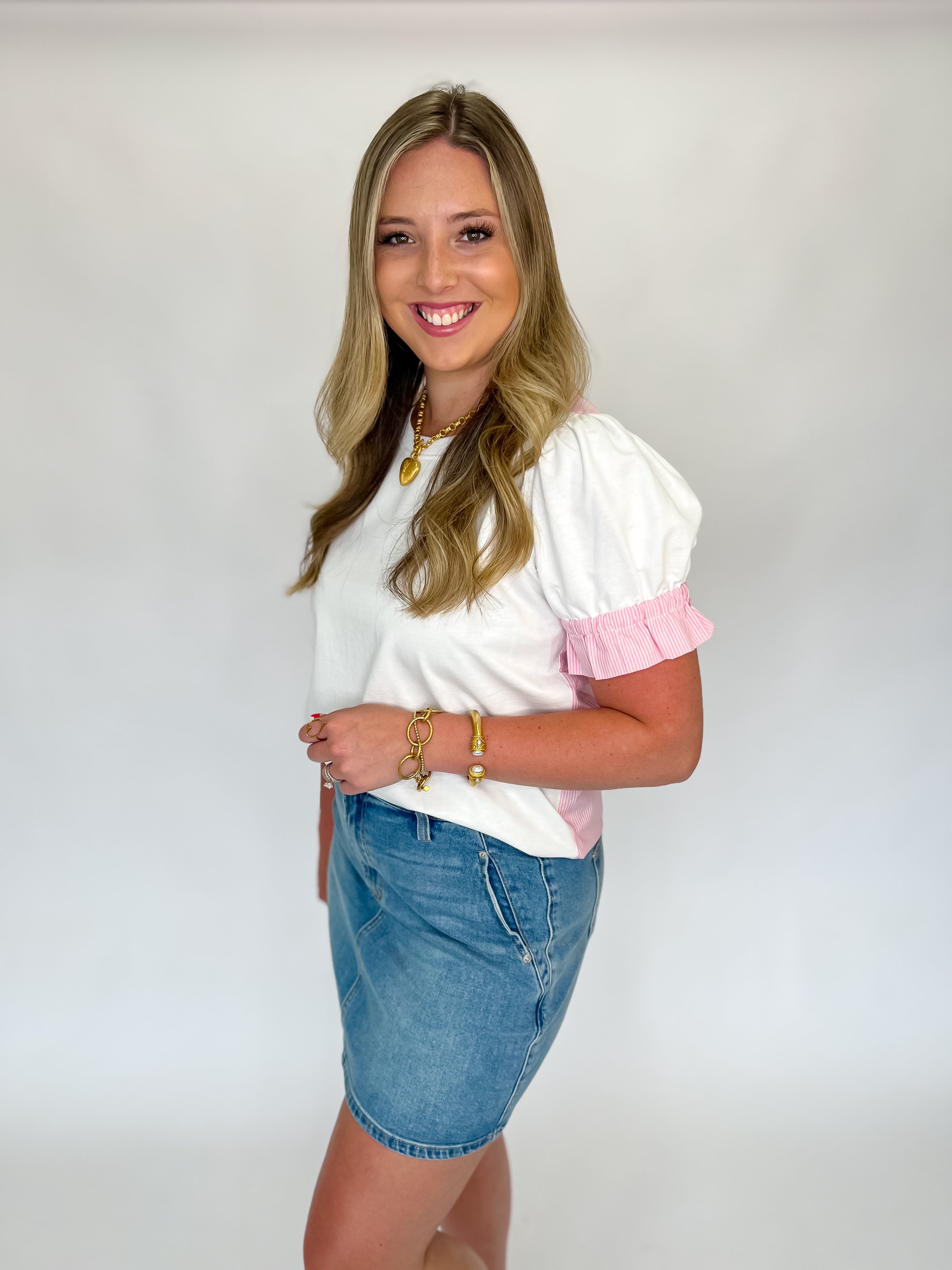 Picking Flowers Pink Top