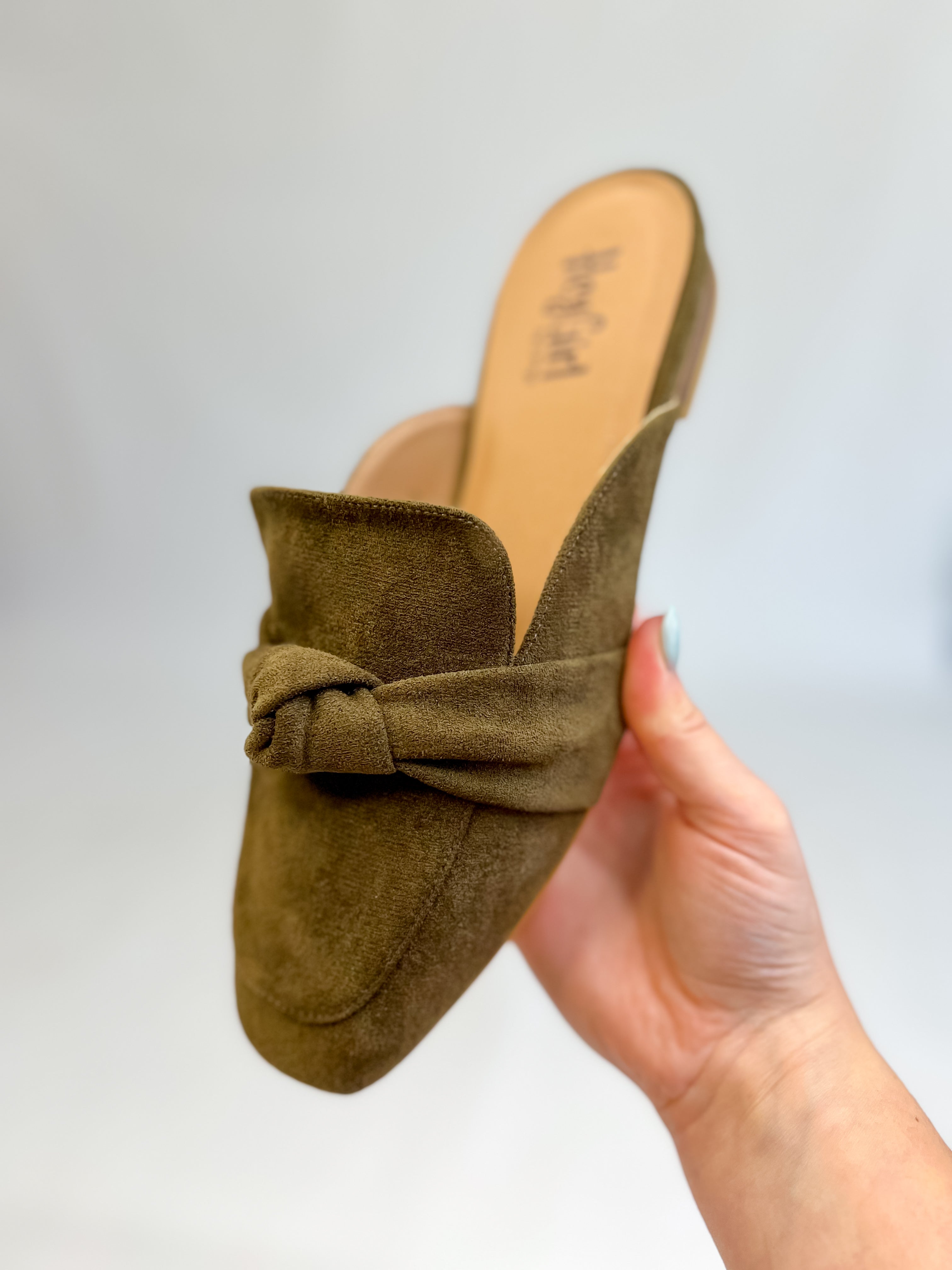 [Corky's] Clingy Mule - Khaki Faux Suede