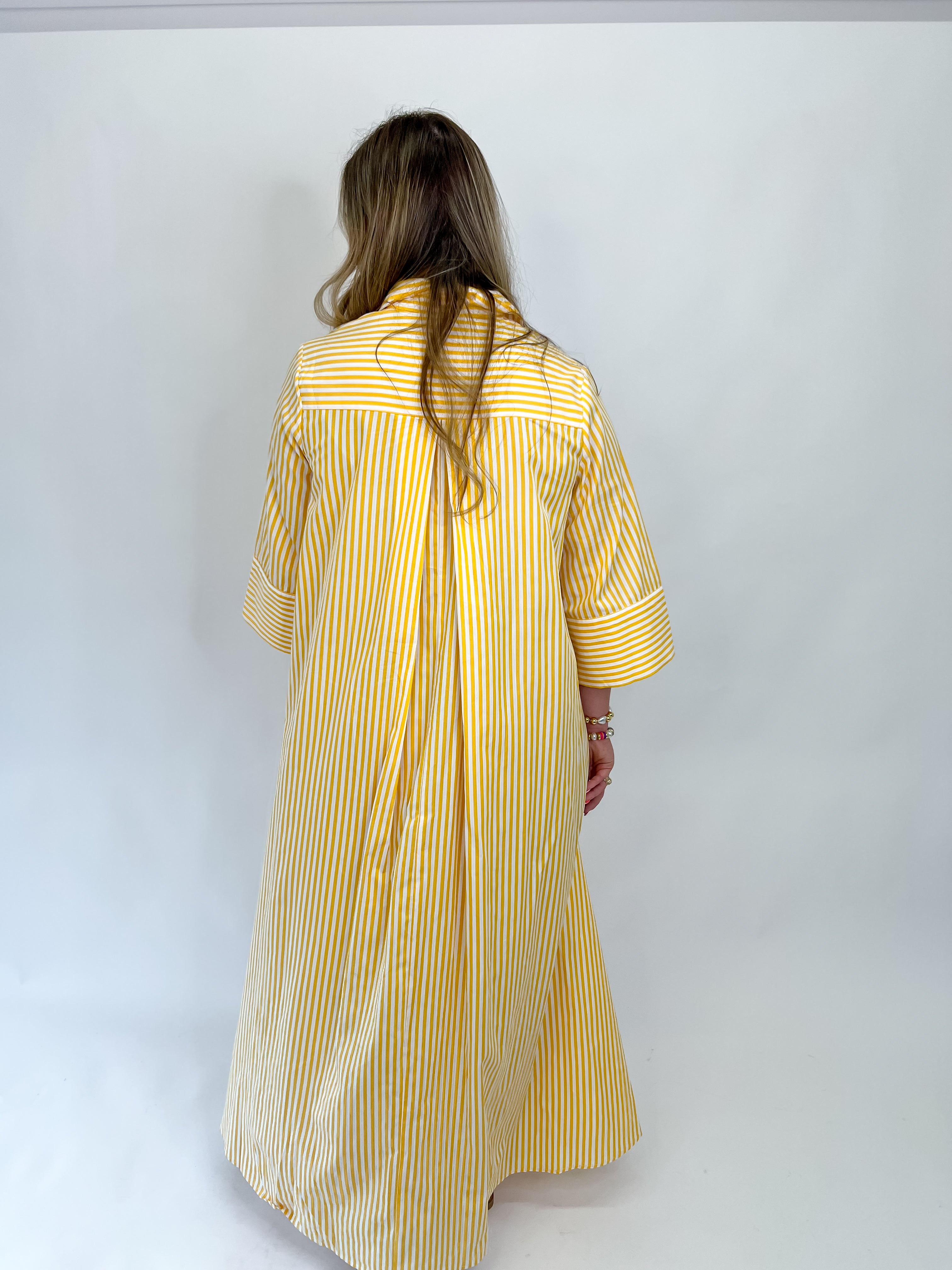 Brunch In Capri Maxi Dress - Yellow