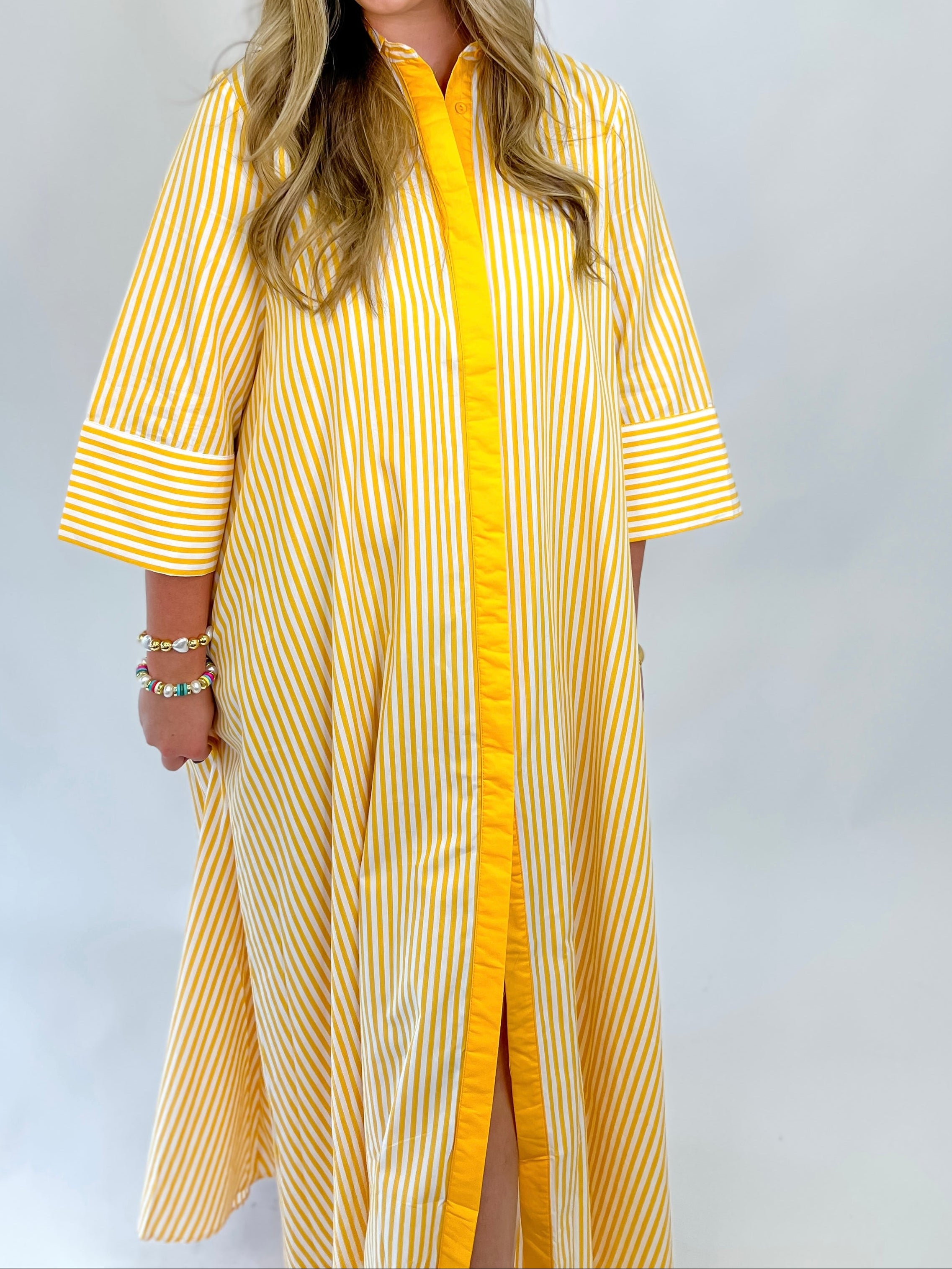 Brunch In Capri Maxi Dress - Yellow