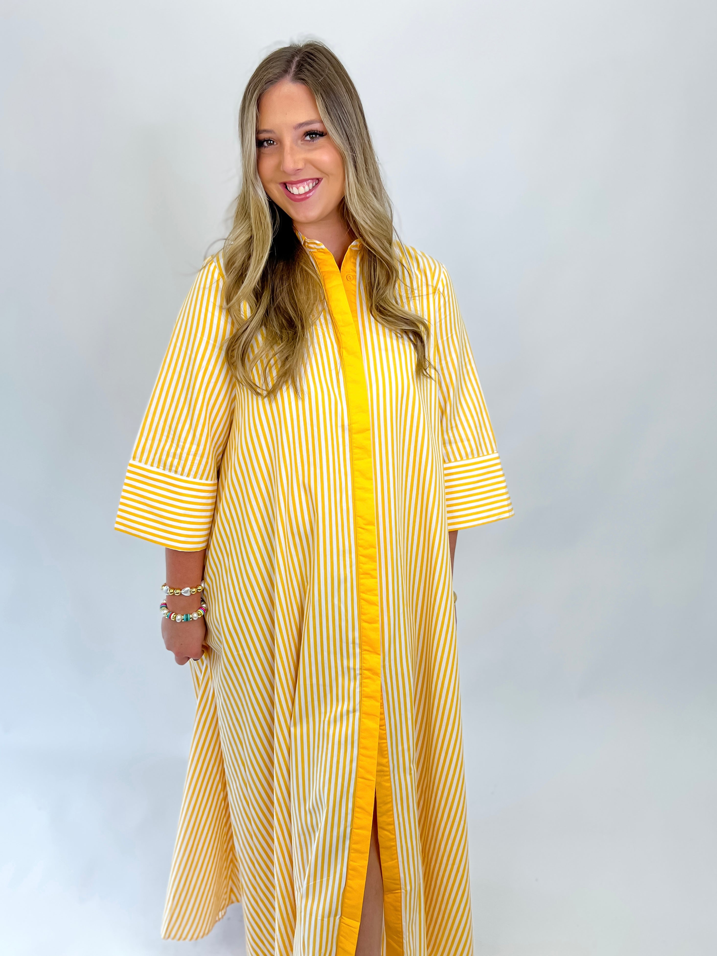 Brunch In Capri Maxi Dress - Yellow